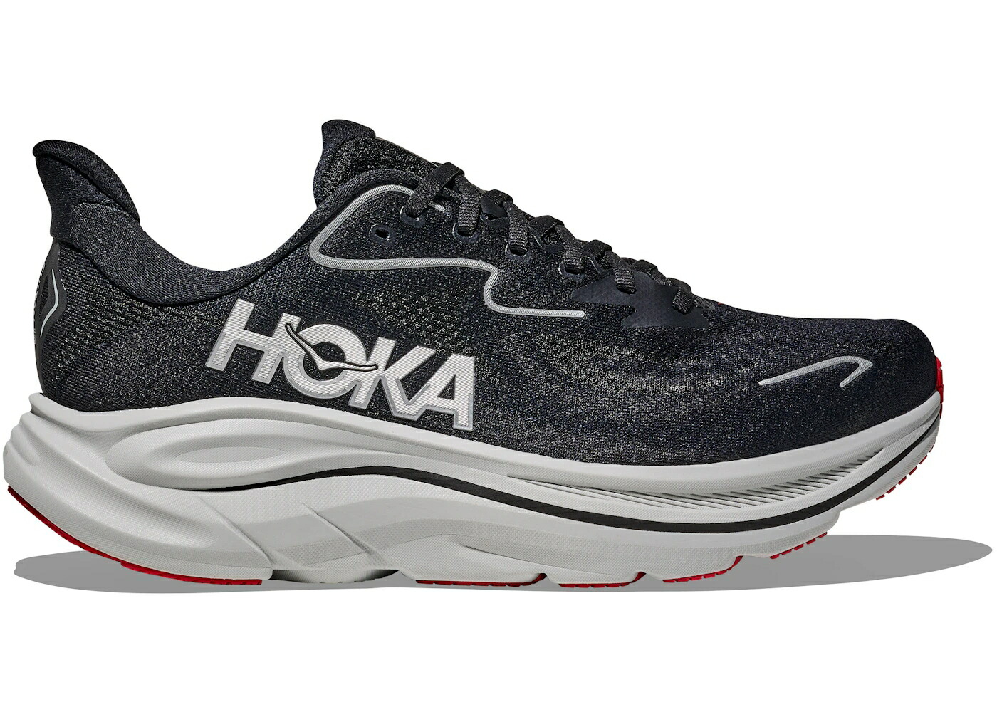 ホカオネオネ 黒いこと 黒いこと しろがね色 しろがね色 スニーカー メンズ HOKA ONE ONE HOKA ONE CLIFTON 10 BLACK SILVER / BLACK SILVER