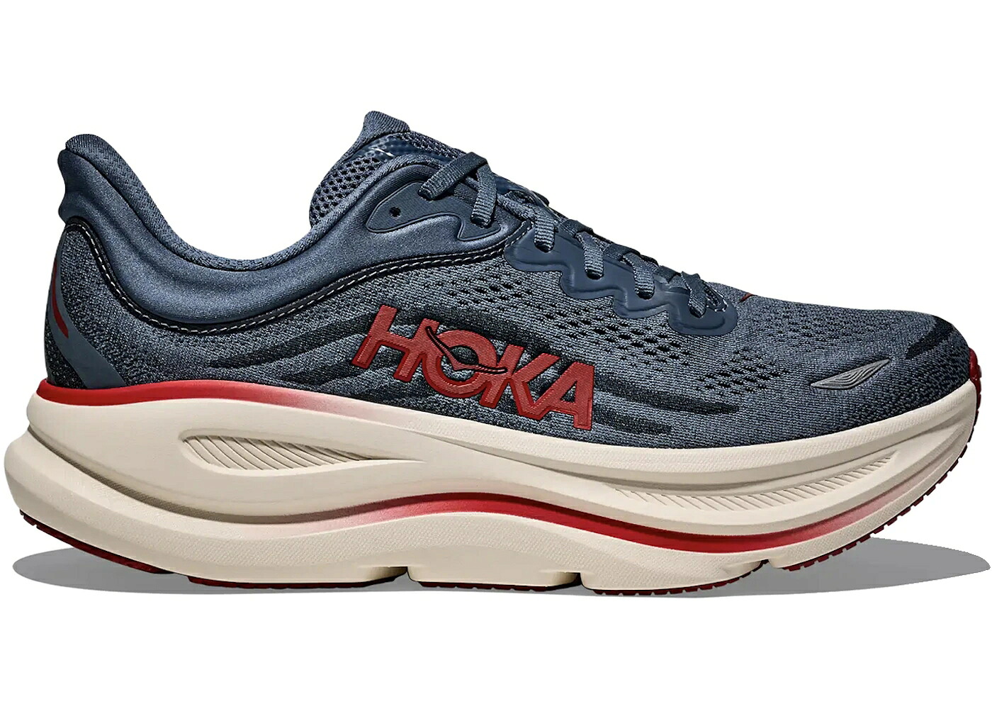 ホカオネオネ サンダー スニーカー メンズ HOKA ONE ONE HOKA ONE BONDI 9 THUNDER CLOUD VERMILLION / THUNDER CLOUD VERMILLION