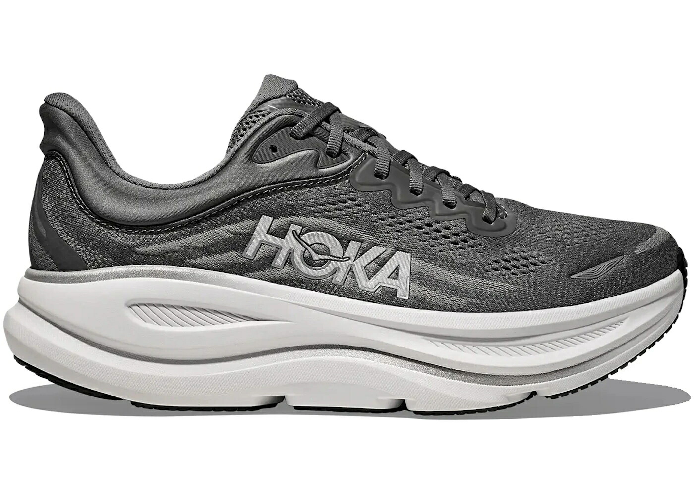 ホカオネオネ しろがね色 しろがね色 スニーカー メンズ HOKA ONE ONE HOKA ONE BONDI 9 ASTEROID SILVER / ASTEROID SILVER