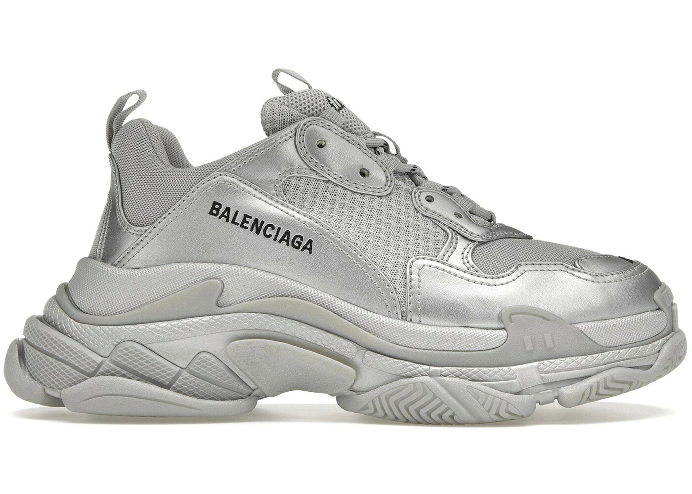 バレンシアガ しろがね色 しろがね色 スニーカー メンズ BALENCIAGA TRIPLE S SILVER /
