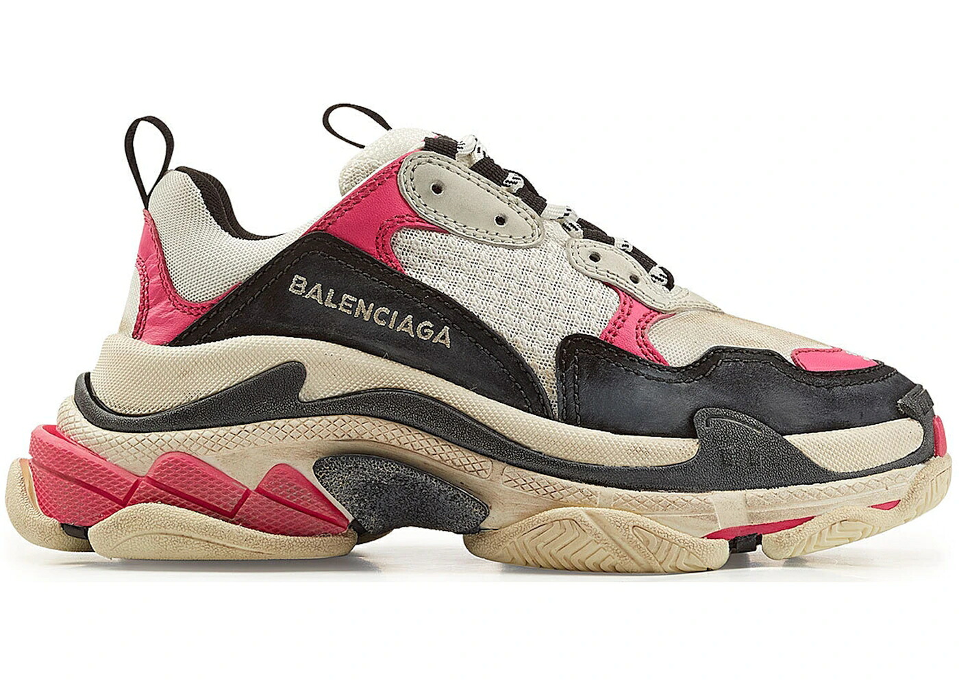 バレンシアガ 黒いこと 黒いこと さくら色 白いこと 白いこと WOMEN\u0027S スニーカー レディース BALENCIAGA TRIPLE S BLACK PINK (WOMEN\u0027S) / BLACK PINK WHITE