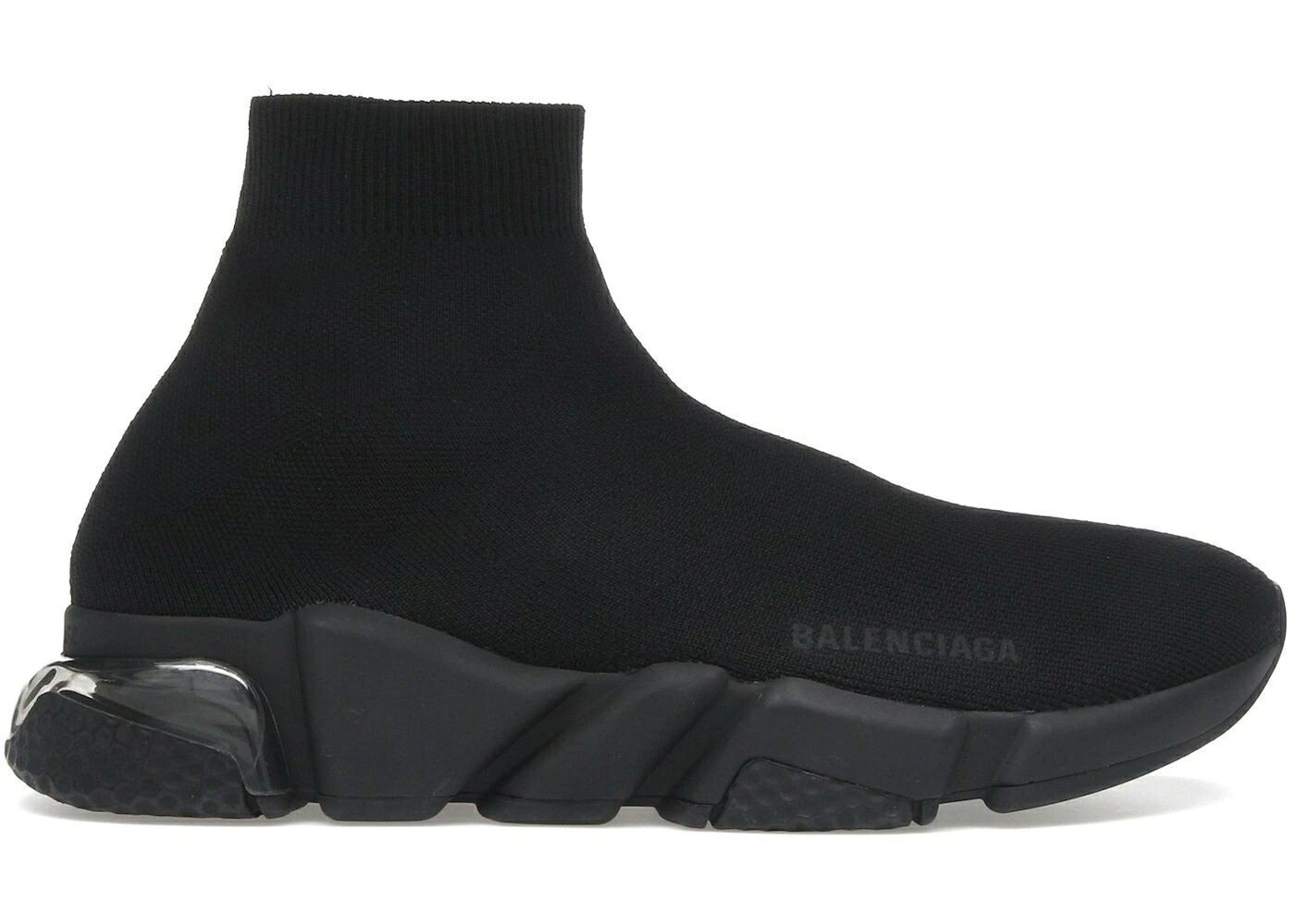 バレンシアガ 機敏さ 黒いこと 黒いこと スニーカー メンズ BALENCIAGA SPEED CLEAR SOLE BLACK /