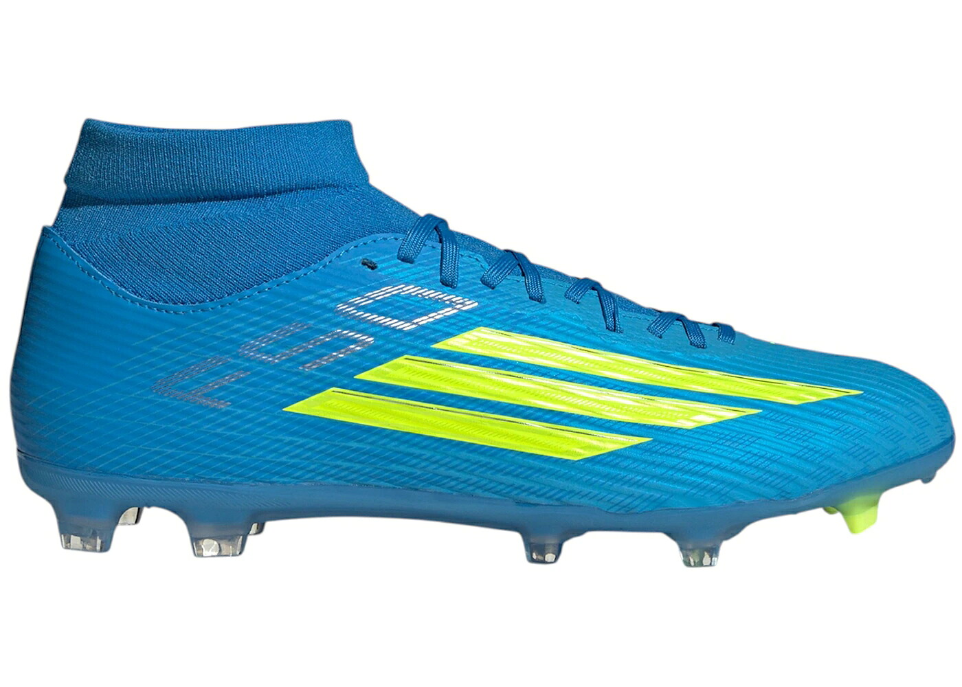 アディダス ミッド 青碧 青碧 野球クラブ 黄味がかった 黄色 スニーカー メンズ ADIDAS F50 LEAGUE MID CUT FG/MG ICE COLD PRECISION PACK / LUCID RAY BLUE TEAM SOLAR YELLOW