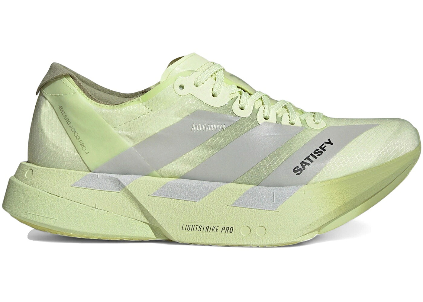 アディダス アディゼロ アディオス プロ 緑 グリーン 銀色 シルバー マジック WOMEN'S スニーカー レディース ADIDAS ADIZERO ADIOS PRO 4 SATISFY TENT GREEN (WOMEN'S) / TENT GREEN MATTE SILVER MAGIC|スニケス