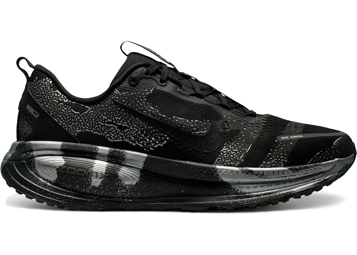 ナイキ 黒いこと 黒いこと しろがね色 しろがね色 スニーカー メンズ NIKE VOMERO 18 DISRUPT PACK / BLACK MEDIUM ASH METALLIC SILVER