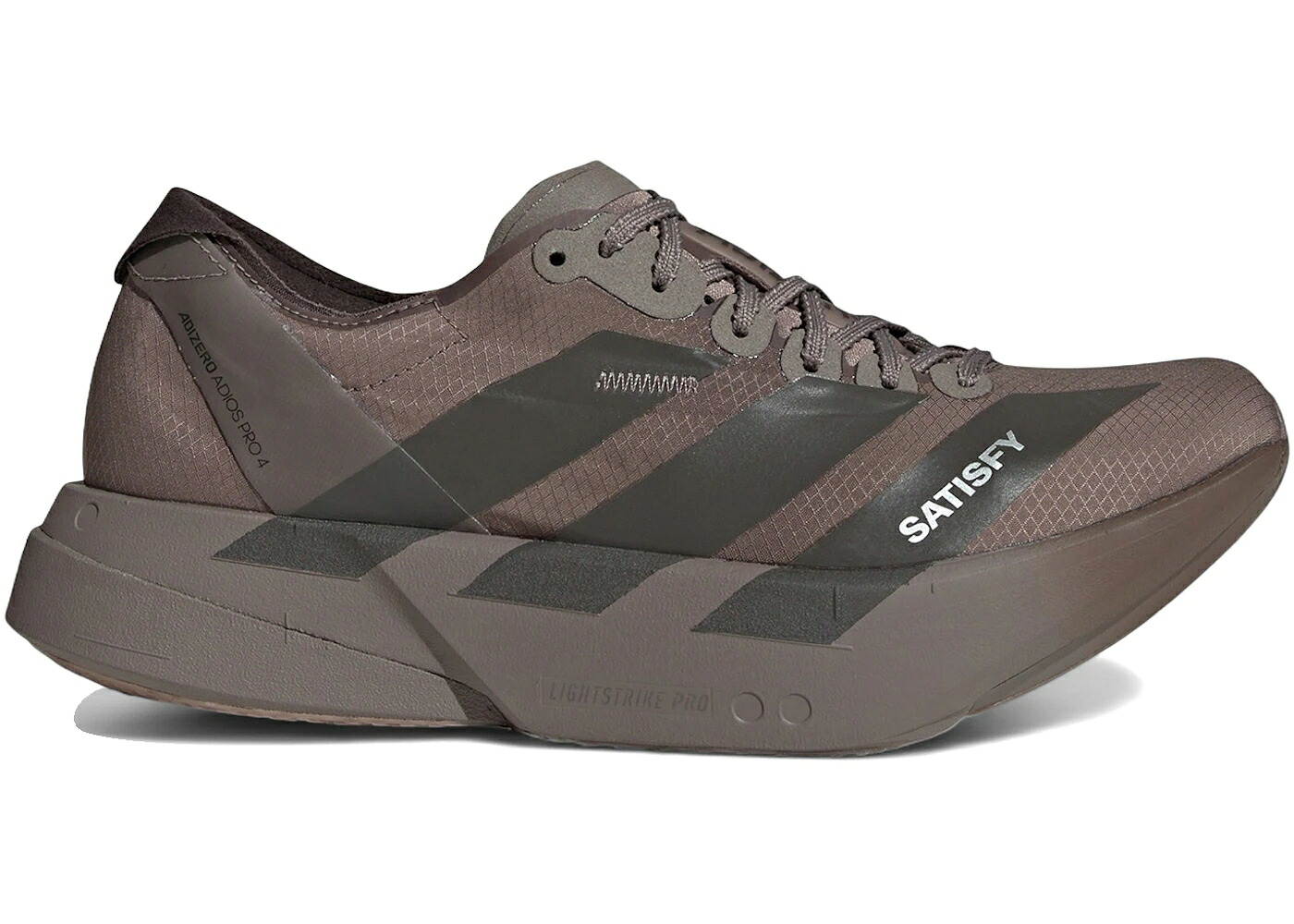 アディダス アディゼロ アディオス 労働者階級 赤銅色 赤銅色 スニーカー メンズ ADIDAS ADIZERO ADIOS PRO 4 SATISFY BROWN AURORA COFFEE / BROWN AURORA COFFEE METALLIC