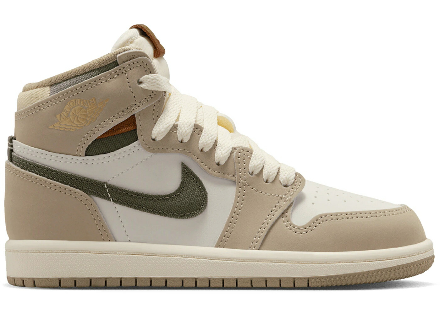 ナイキ ジョーダン 御機嫌 カーキ 積貨委託貨物 お坊っちゃん キッズ JORDAN 1 RETRO HIGH OG KHAKI (なおなお書き) / KHAKI MULTI COLOR SAIL CARGO もの言う花 マタニティ スニーカー