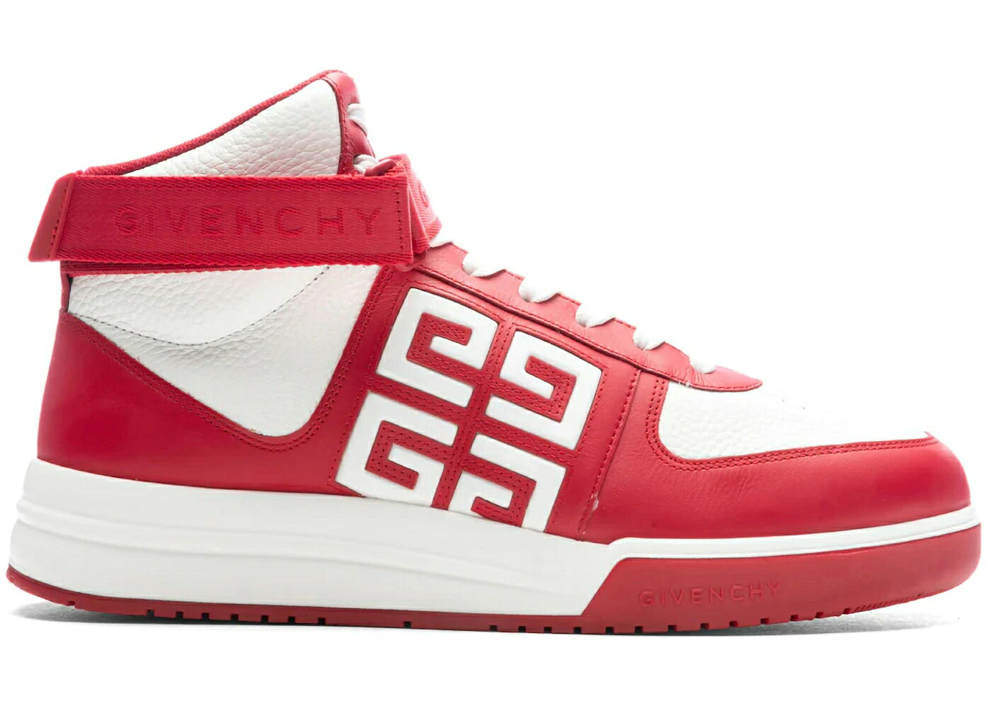 ジバンシィ ご機嫌 赤 赤いこと 白いこと 白いこと スニーカー メンズ GIVENCHY G4 HIGH RED WHITE / RED WHITE