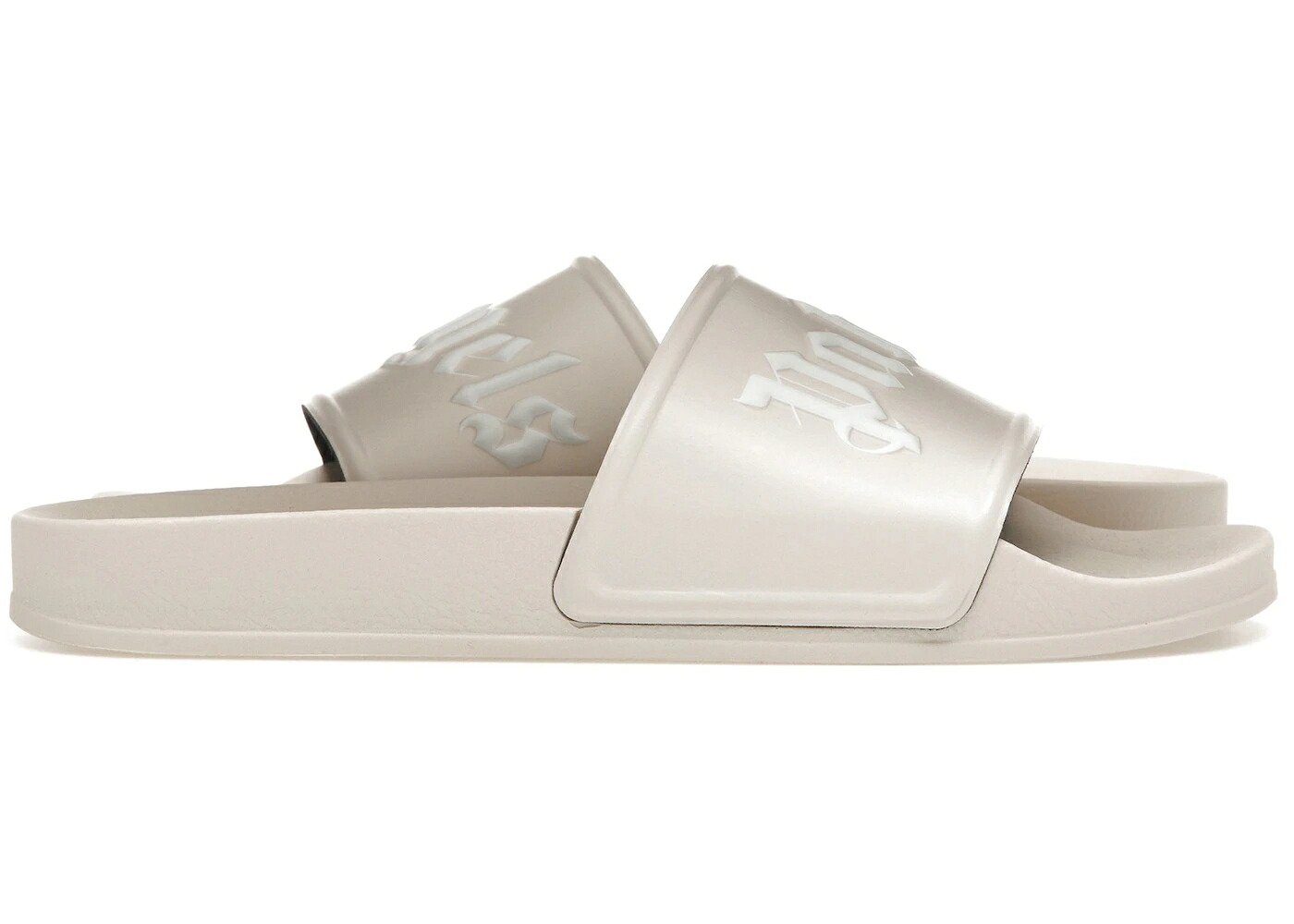 パームエンジェルス エンゼルス ロゴタイプ サンダル ベージュ 白いこと 白いこと スニーカー メンズ PALM ANGELS PALM ANGELS LOGO SLIDE BEIGE WHITE / BEIGE WHITE