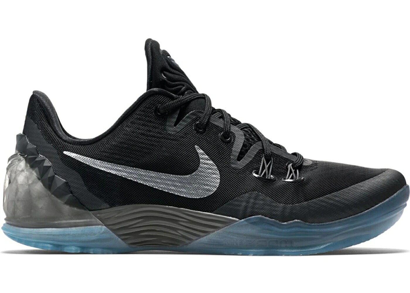 ナイキ ズーム コービー 黒色 ブラック 銀色 シルバー 灰色 グレー スニーカー メンズ NIKE ZOOM KOBE VENOMENON 5 BLACK METALLIC / BLACK METALLIC SILVER DARK GREY｜スニケス