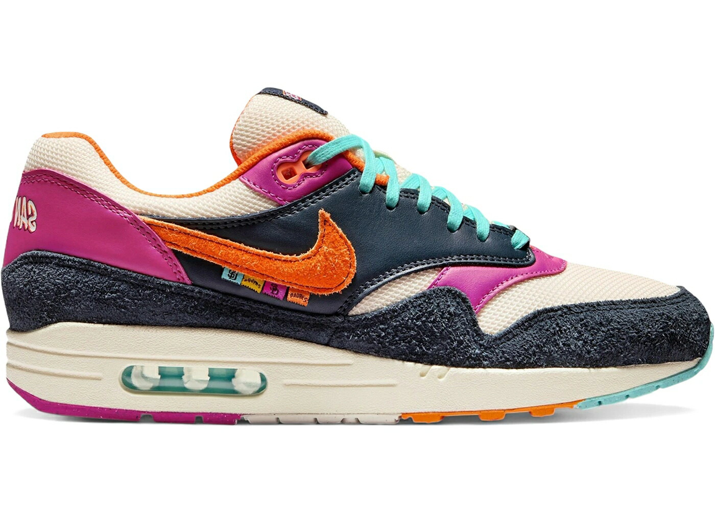 ナイキ マックス パ御召しもの シティ エア湖マックス スニーカー メンズ NIKE AIR MAX 1 PADRES CITY CONNECT (2026) / DARK OBSIDIAN COCONUT MILK