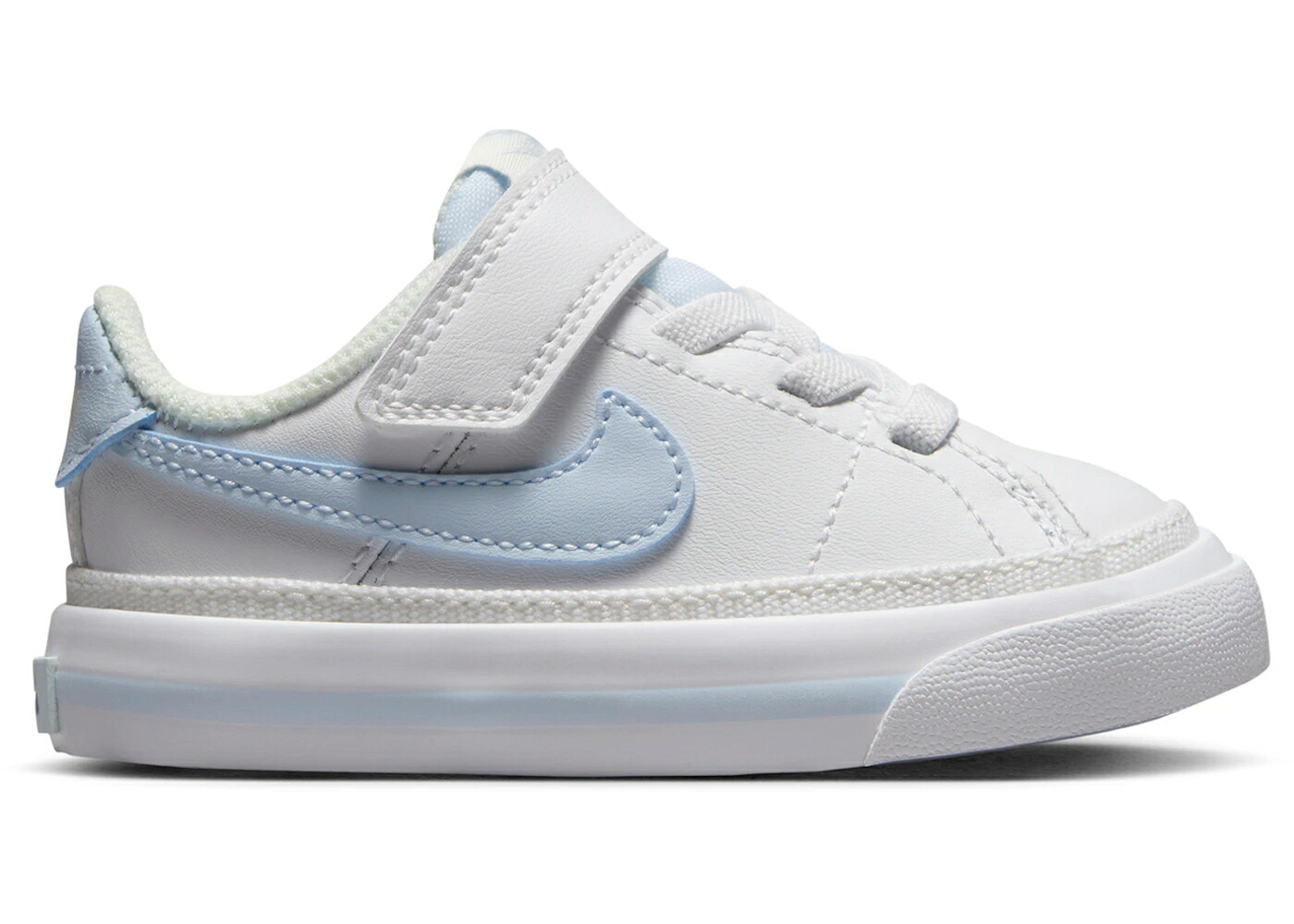 ナイキ 厚地の外套 レガシー 白いこと 白いこと 青碧 青碧 お坊っちゃん キッズ NIKE COURT LEGACY WHITE SAIL BLUE TINT (TD) / WHITE SAIL BLUE TINT