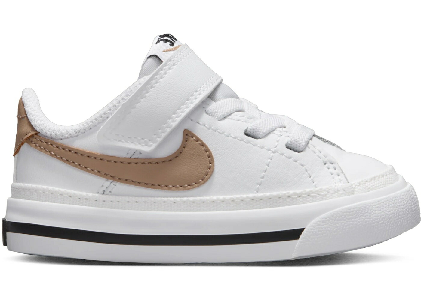 ナイキ 厚地の外套 レガシー 白いこと 白いこと 黒いこと 黒いこと お坊っちゃん キッズ NIKE COURT LEGACY WHITE BLACK HEMP (TD) / WHITE BLACK HEMP