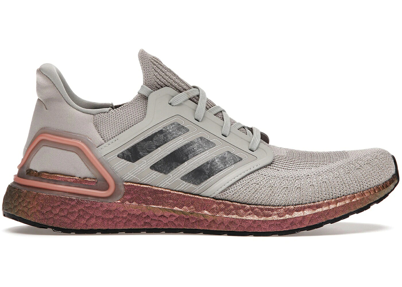 アディダス ウルトラ ブースト 金属元素 薄墨色 薄墨色 ウルトラブースト スニーカー メンズ ADIDAS ULTRA BOOST 20 METAL GREY / METAL GREY GREY SIGNAL CORAL