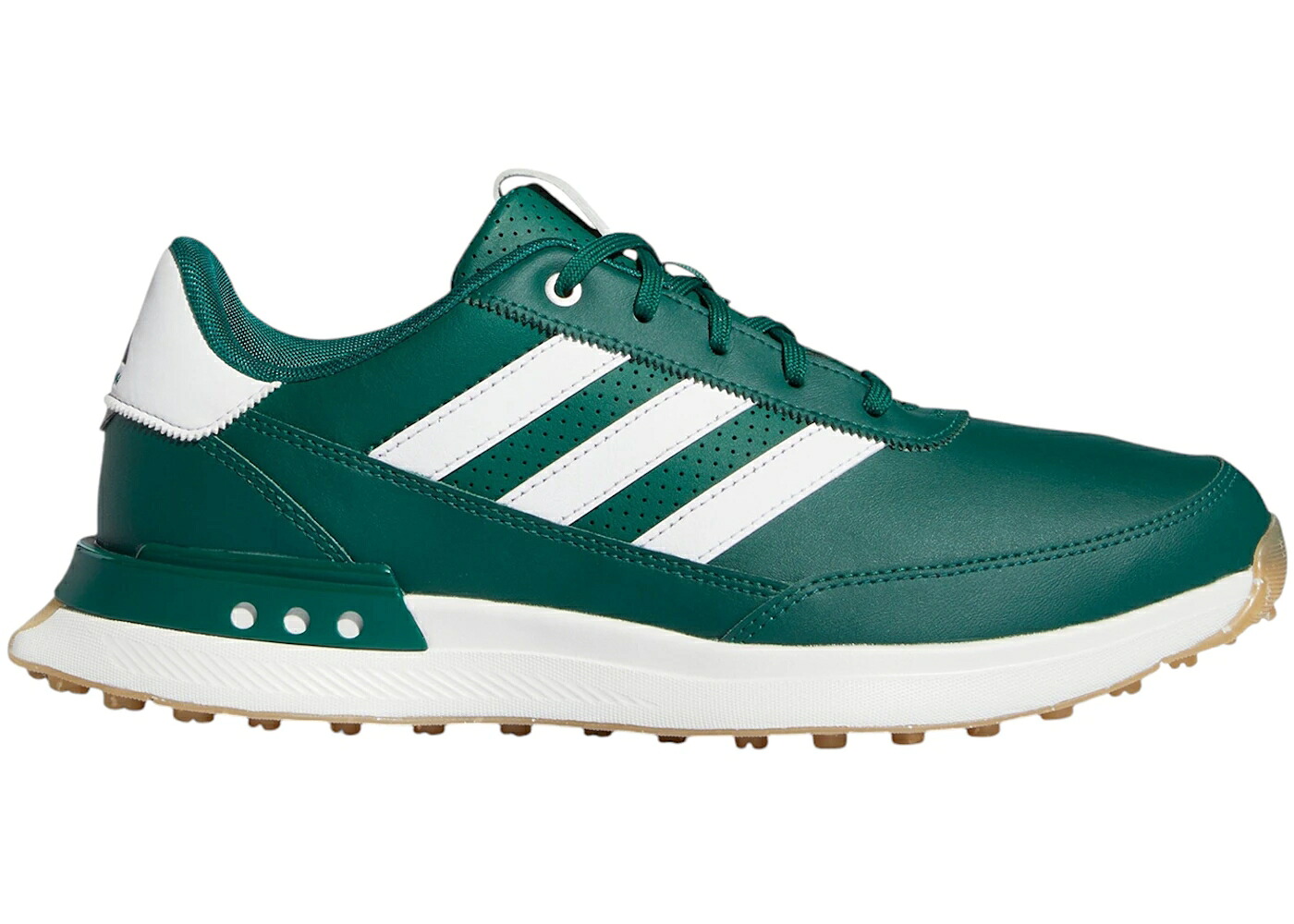 アディダス なめし革 ゴルフ 緑 緑であること 白いこと 白いこと スニーカー メンズ ADIDAS S2G 24 LEATHER SPIKELESS GOLF COLLEGIATE GREEN CLOUD WHITE GUM / COLLEGIATE GREEN CLOUD WHITE GUM