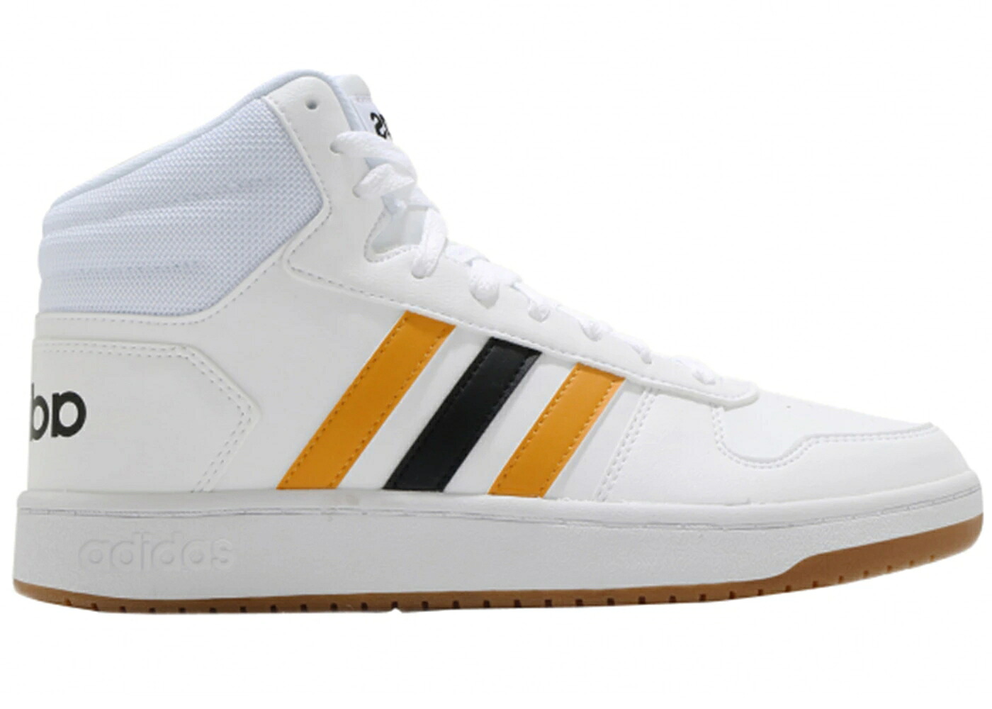 アディダス ミッド 白いこと 白いこと ゴールド 中核グループ 2.0 スニーカー メンズ ADIDAS HOOPS MID WHITE ACTIVE GOLD / FOOTWEAR WHITE ACTIVE GOLD CORE