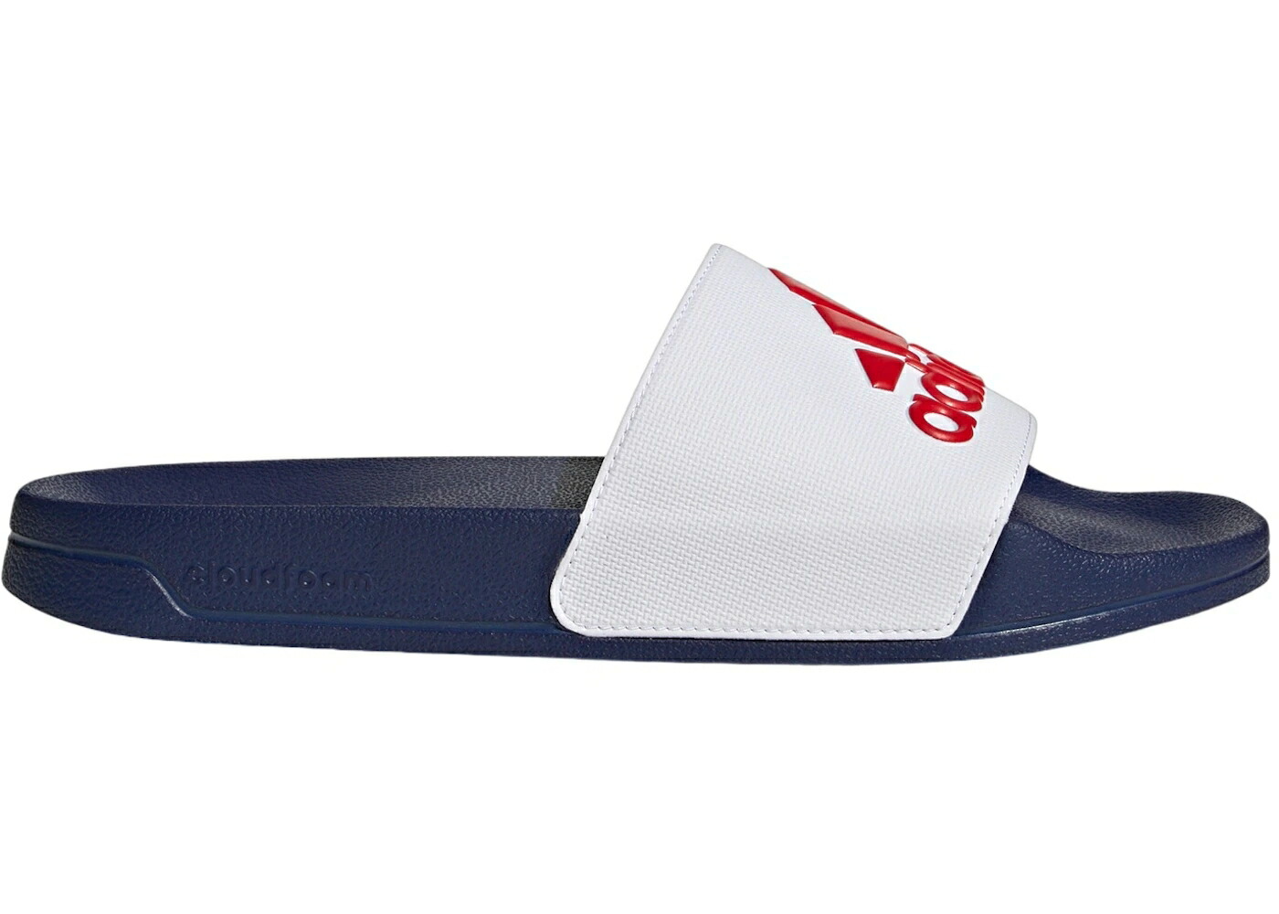 アディダス アディレッタ 白いこと 白いこと 制覇 青碧 青碧 シャワーサンダルS スニーカー メンズ ADIDAS ADILETTE SHOWER SLIDES CLOUD WHITE BETTER SCARLET VICTORY BLUE / CLOUD WHITE BETTER SCARLET