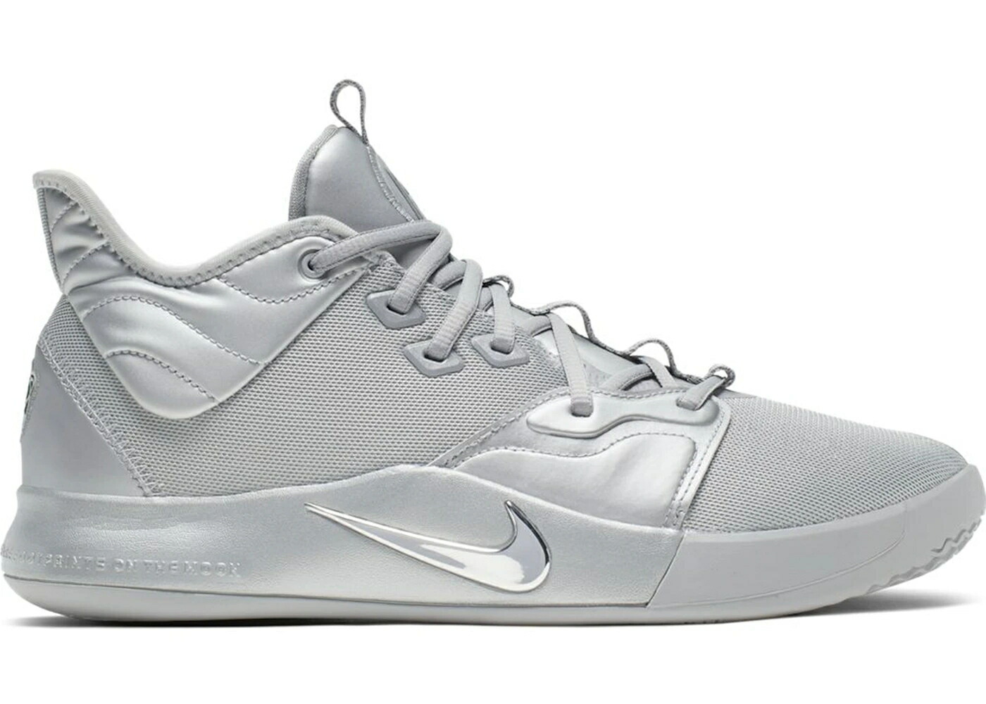 ナイキ しろがね色 しろがね色 スニーカー メンズ NIKE PG 3 NASA 50TH (SPECIAL BOX) / REFLECT SILVER REFLECT SILVER
