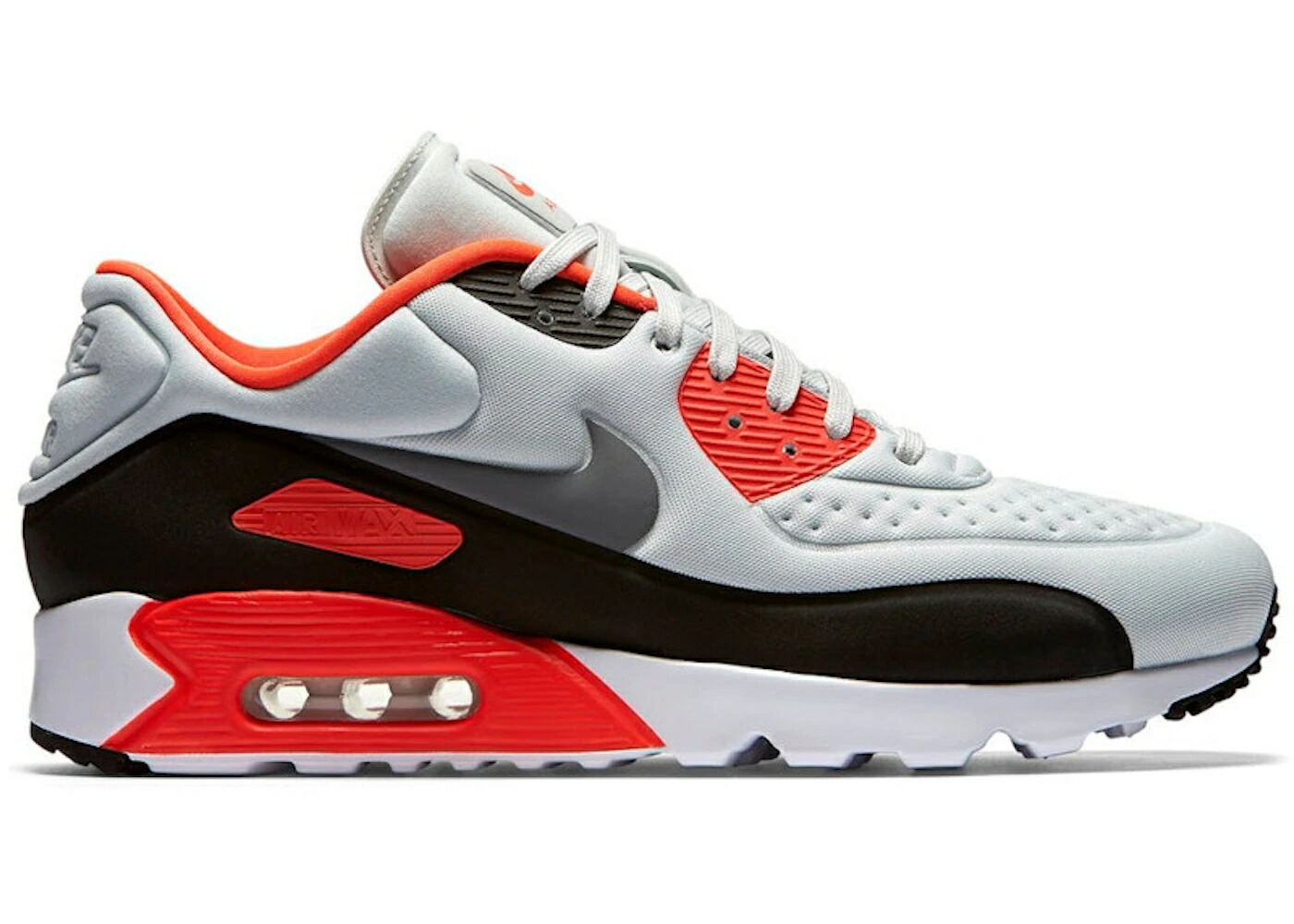 ナイキ マックス ウルトラ 純一無雑 プラチナム クリムゾン エア湖マックス スニーカー メンズ NIKE AIR MAX 90 ULTRA INFARED / PURE PLATINUM BRIGHT CRIMSON