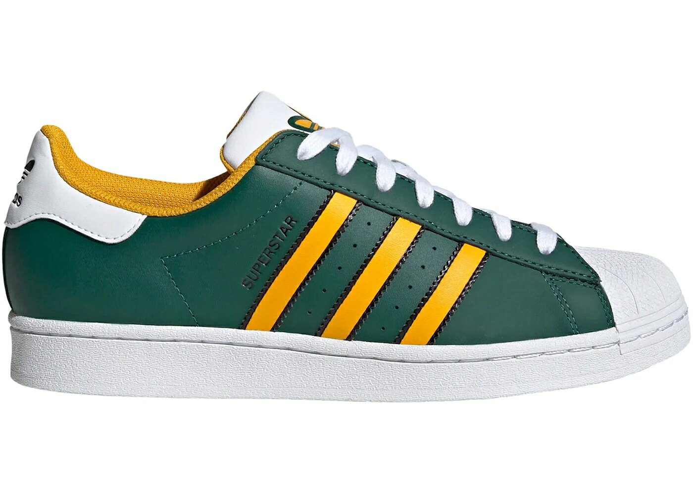 アディダス はやりっ子 緑 緑であること 労働者の一団 黄味がかった 黄色 スニーカー メンズ ADIDAS SUPERSTAR COLLEGIATE GREEN CREW YELLOW / COLLEGIATE GREEN CREW YELLOW