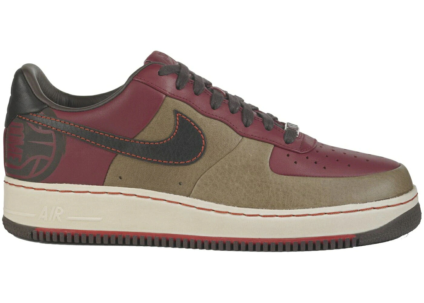 ナイキ ボルティモア チーム 赤 レッド エアフォース スニーカー メンズ NIKE AIR FORCE 1 LOW THE DOME BALTIMORE / TEAM RED BOULDER PINENUT|スニケス