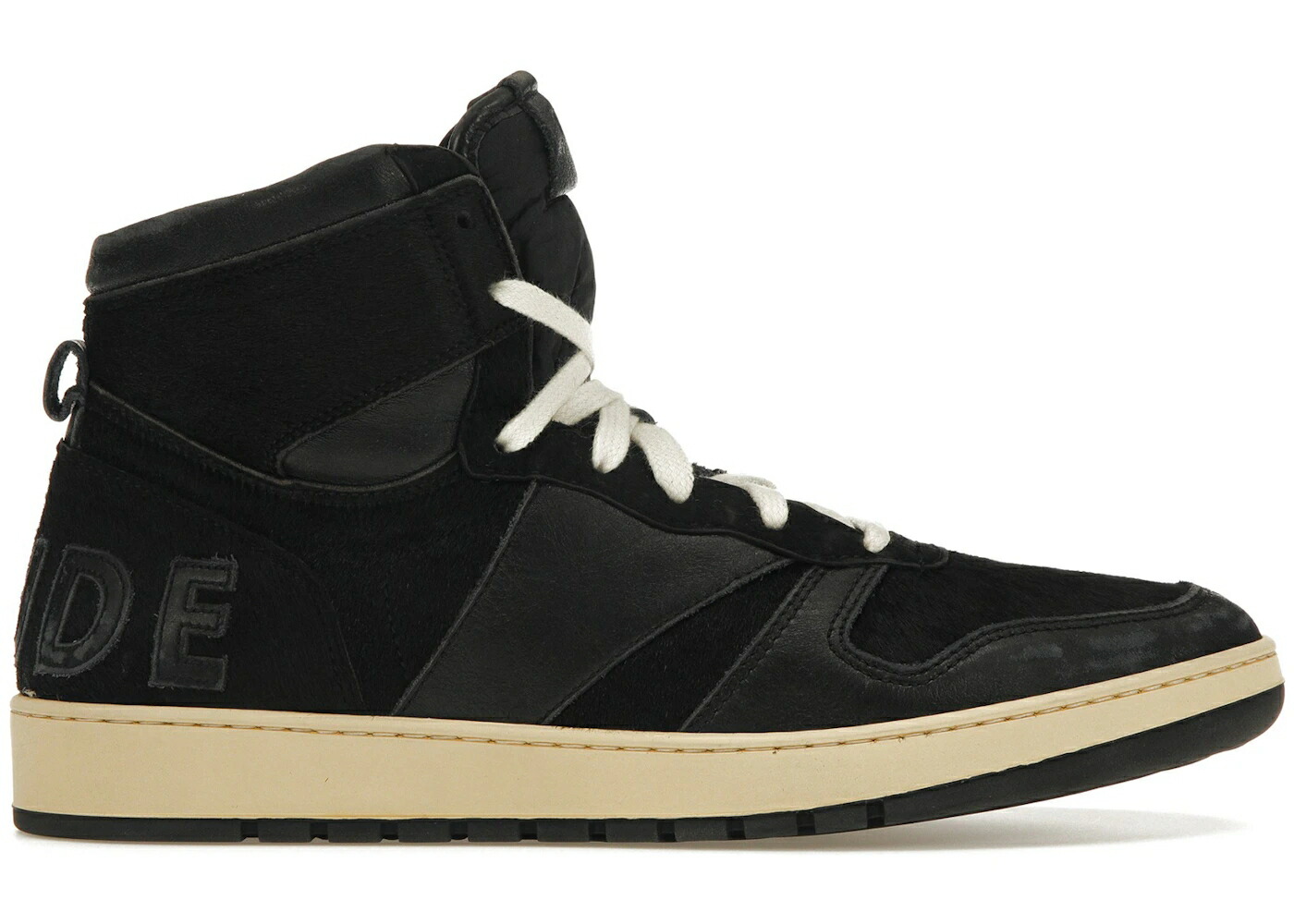 ルード 黒いこと 黒いこと 子馬 スニーカー メンズ RHUDE RECESS BLACK PONY HAIR / BLACK PONY