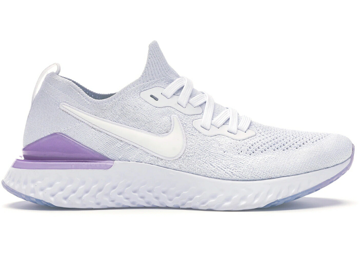ナイキ 叙事詩 リアクト 飛球編み物 白いこと 白いこと サクラ色 WOMEN\u0027S スニーカー レディース NIKE EPIC REACT FLYKNIT 2 WHITE PINK FOAM (WOMEN\u0027S) / WHITE WHITE PINK FOAM