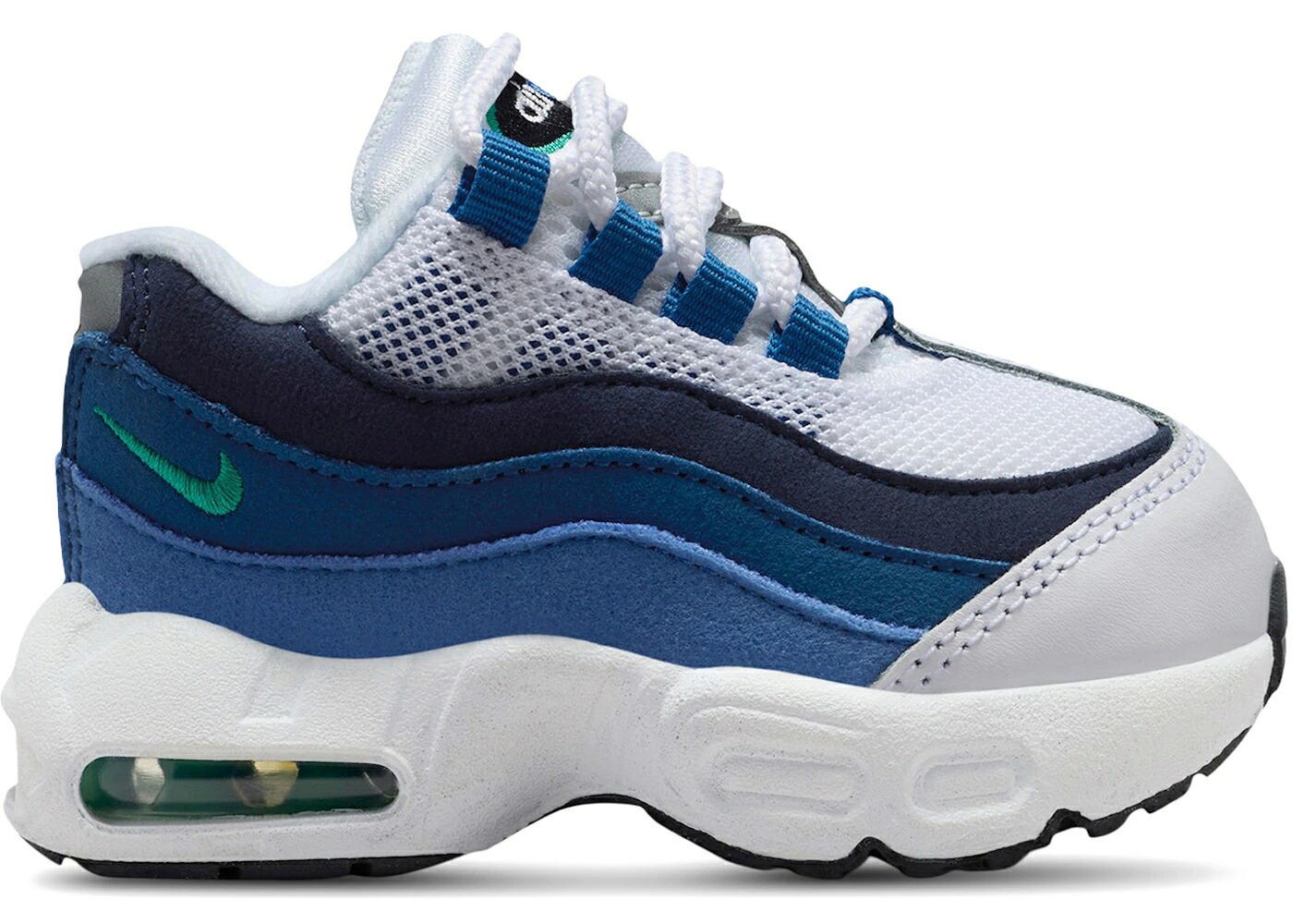 ナイキ マックス 白いこと 白いこと 青碧 青碧 \u002795 お坊っちゃん キッズ NIKE LITTLE MAX SLATE (TD) / WHITE LAKE BLUE FRENCH BLUE