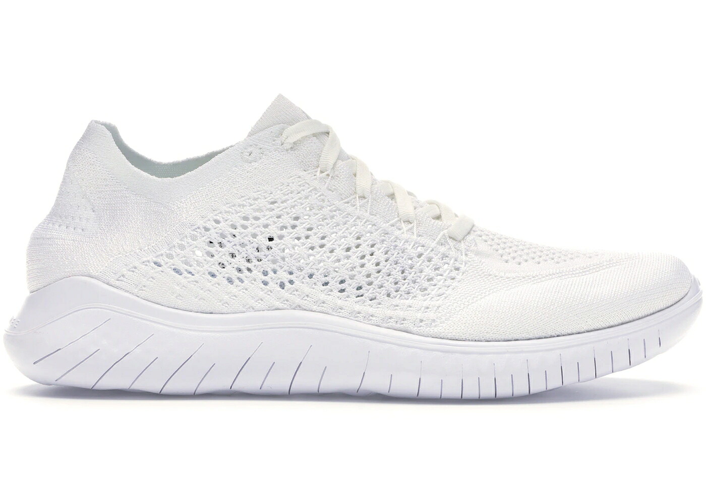 ナイキ 無償性 飛球編み物 白いこと 白いこと スニーカー メンズ NIKE FREE RN FLYKNIT 2018 TRIPLE WHITE / WHITE WHITE