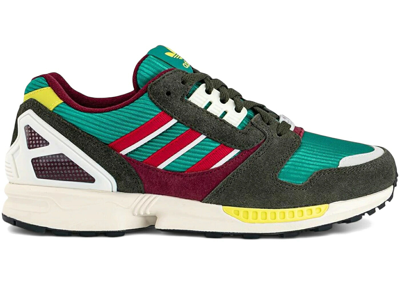 アディダス 緑 緑であること スニーカー メンズ ADIDAS ZX 8000 OFFSPRING GREEN BETTER SCARLET / EQUIPMENT GREEN BETTER SCARLET