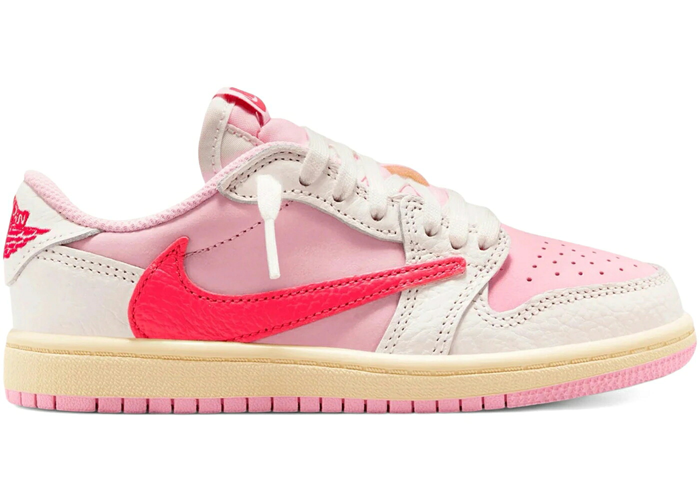 ナイキ ジョーダン ピンク トラヴィススコット ジュニア キッズ JORDAN 1 RETRO LOW OG SP TRAVIS SCOTT SAIL TROPICAL PINK (PS) / SAIL TROPICAL PINK SHY PINK ベビー マタニティ スニーカー|スニケス
