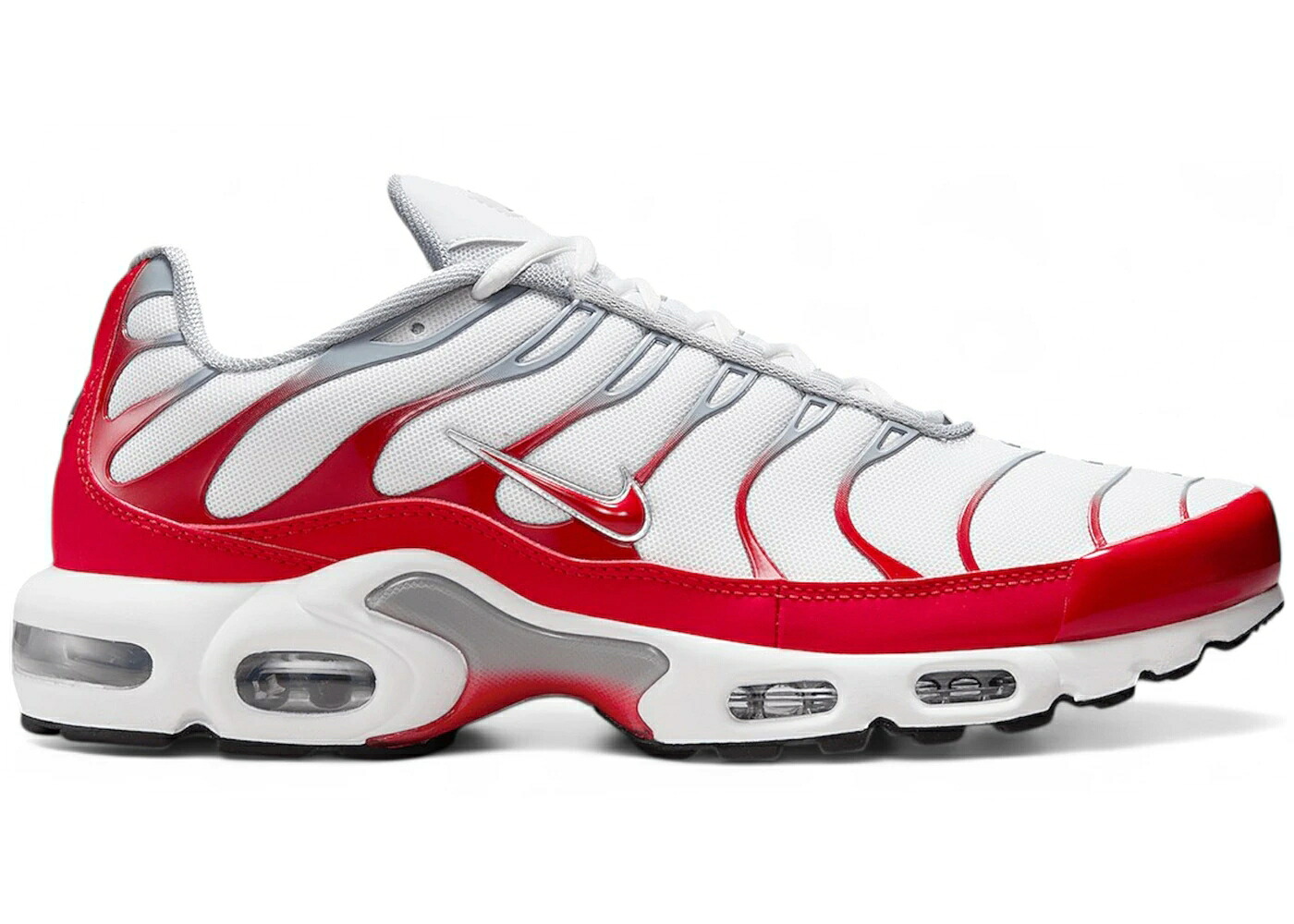 ナイキ マックス 白いこと 白いこと 赤 赤いこと 薄墨色 薄墨色 エアマックスプラス スニーカー メンズ NIKE AIR MAX PLUS WHITE UNIVERSITY RED WOLF GREY / WHITE UNIVERSITY RED WOLF GREY