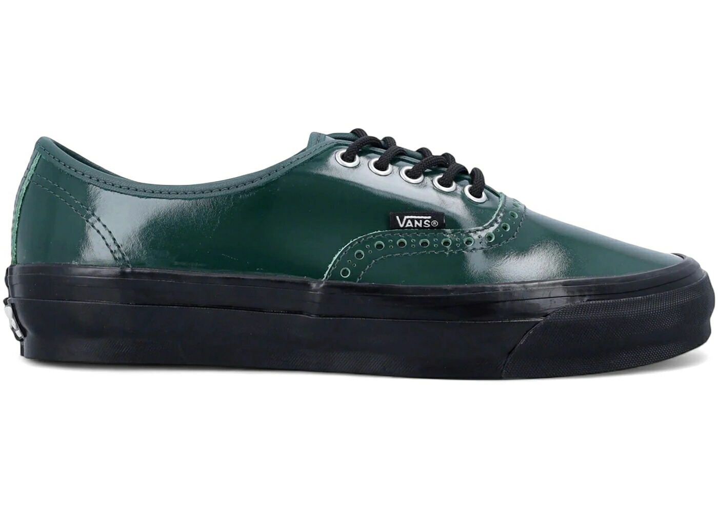 ヴァンズ バンズ オーセンティック なめし革 緑 緑であること 黒いこと 黒いこと スニーカー メンズ VANS OTW AUTHENTIC 44 SIPED VIBRAM GLOSS LEATHER BROGUE EMERALD GREEN / EMERALD GREEN BLACK