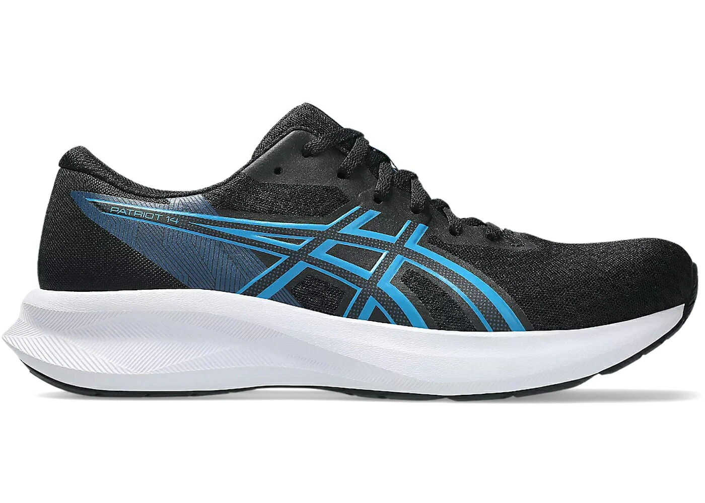 アシックス 黒いこと 黒いこと 青碧 青碧 スニーカー メンズ ASICS PATRIOT 14 BLACK AEGEAN BLUE / BLACK AEGEAN BLUE