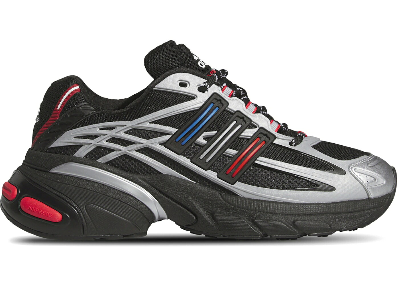 アディダス 黒色 ブラック 銀色 シルバー 赤 レッド 青色 ブルー コア 2.0 スニーカー メンズ ADIDAS ADISTAR XLG BLACK SILVER RED BLUE / CORE BLACK CORE BLACK RED｜スニケス