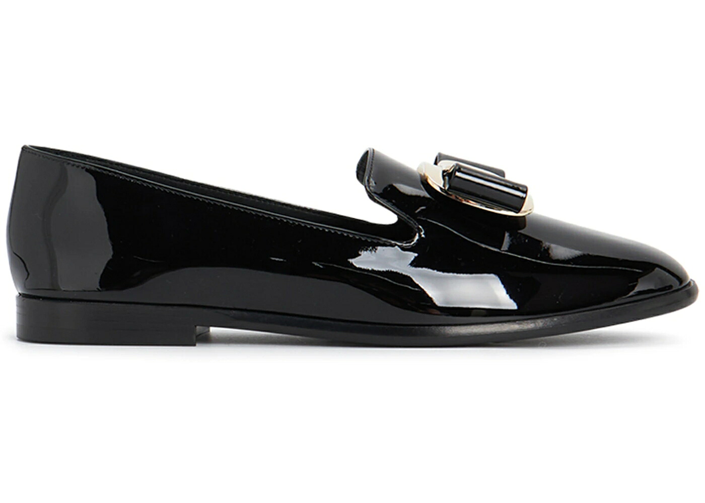 ローファー スニーカー 黒色 ブラック パテント レザー WOMEN'S スニーカー レディース FERRAGAMO NEW VARA PLATE ZAMIRA LOAFER BLACK PATENT LEATHER (WOMEN'S) /｜スニケス 115,400円