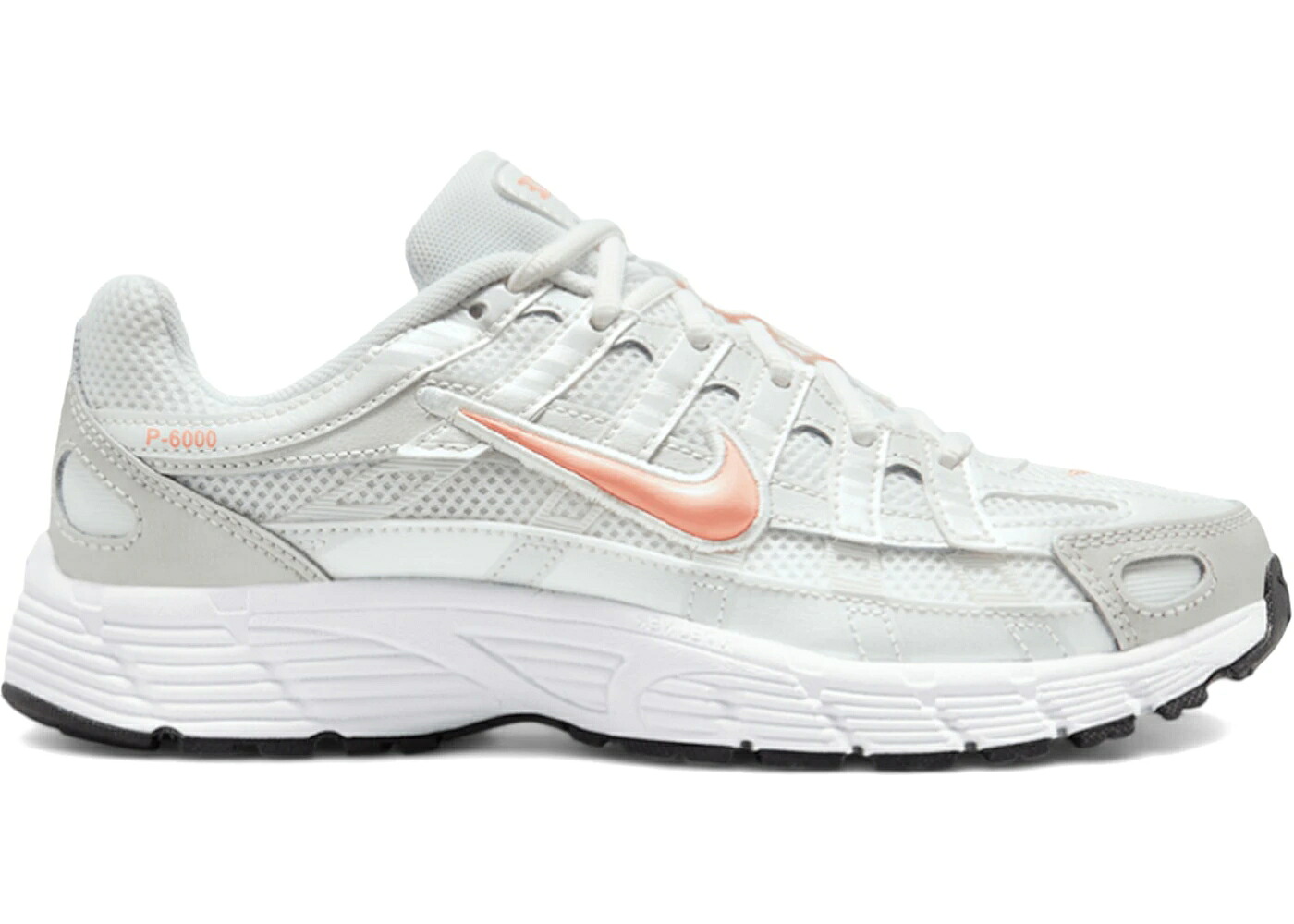 ナイキ 白いこと 白いこと お坊っちゃん キッズ NIKE P-6000 SUMMIT WHITE APRICOT AGATE (GS) / SUMMIT WHITE APRICOT AGATE もの言う花 マタニティ スニーカー