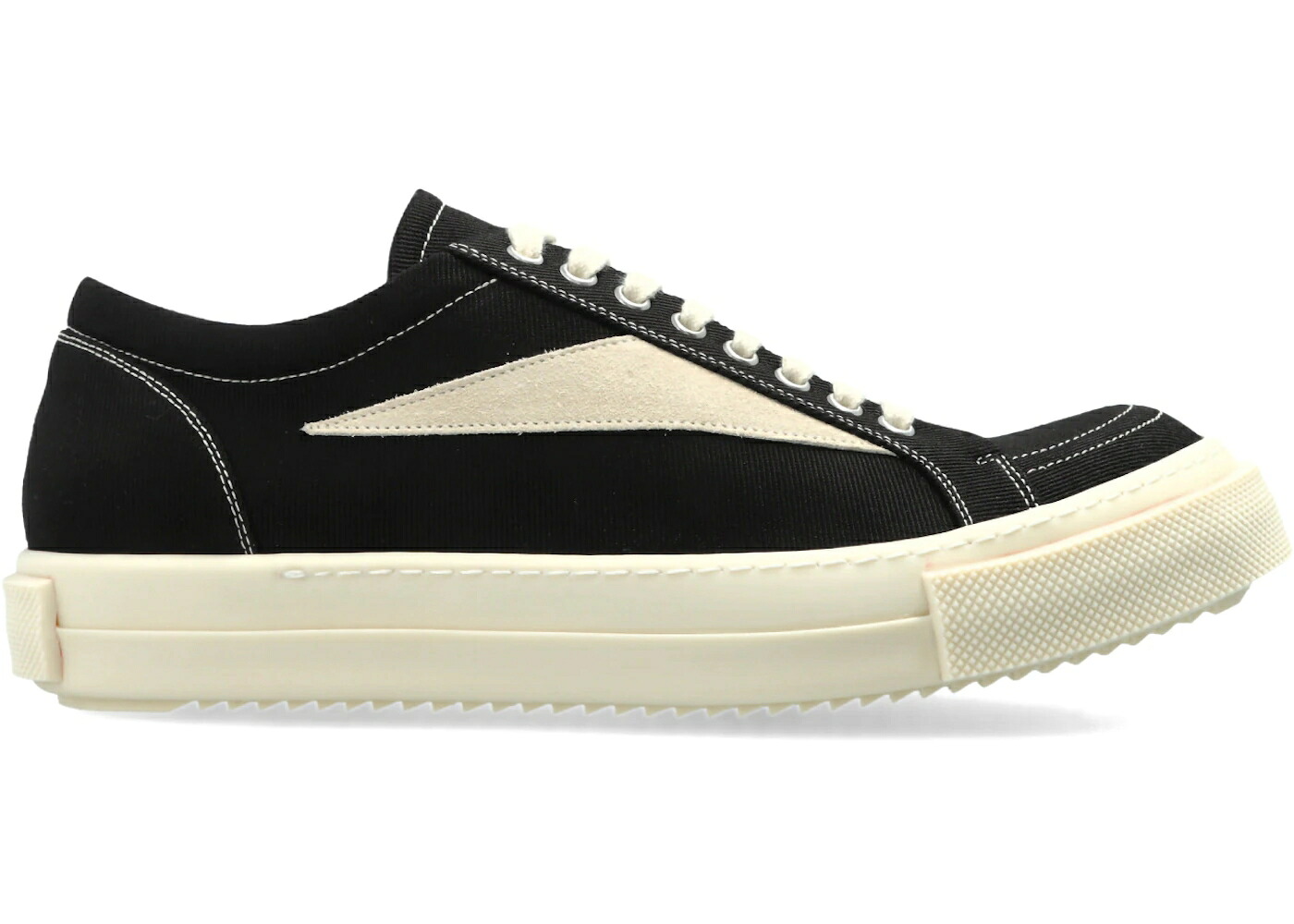 リックオウエンス テンプル ビンテージ ヴィンテージ 黒色 ブラック デニム スニーカー メンズ RICK OWENS RICK OWENS DRKSHDW TEMPLE VINTAGE LOW SNEAKS BLACK MILK DENIM / BLACK MILK MILK|スニケス
