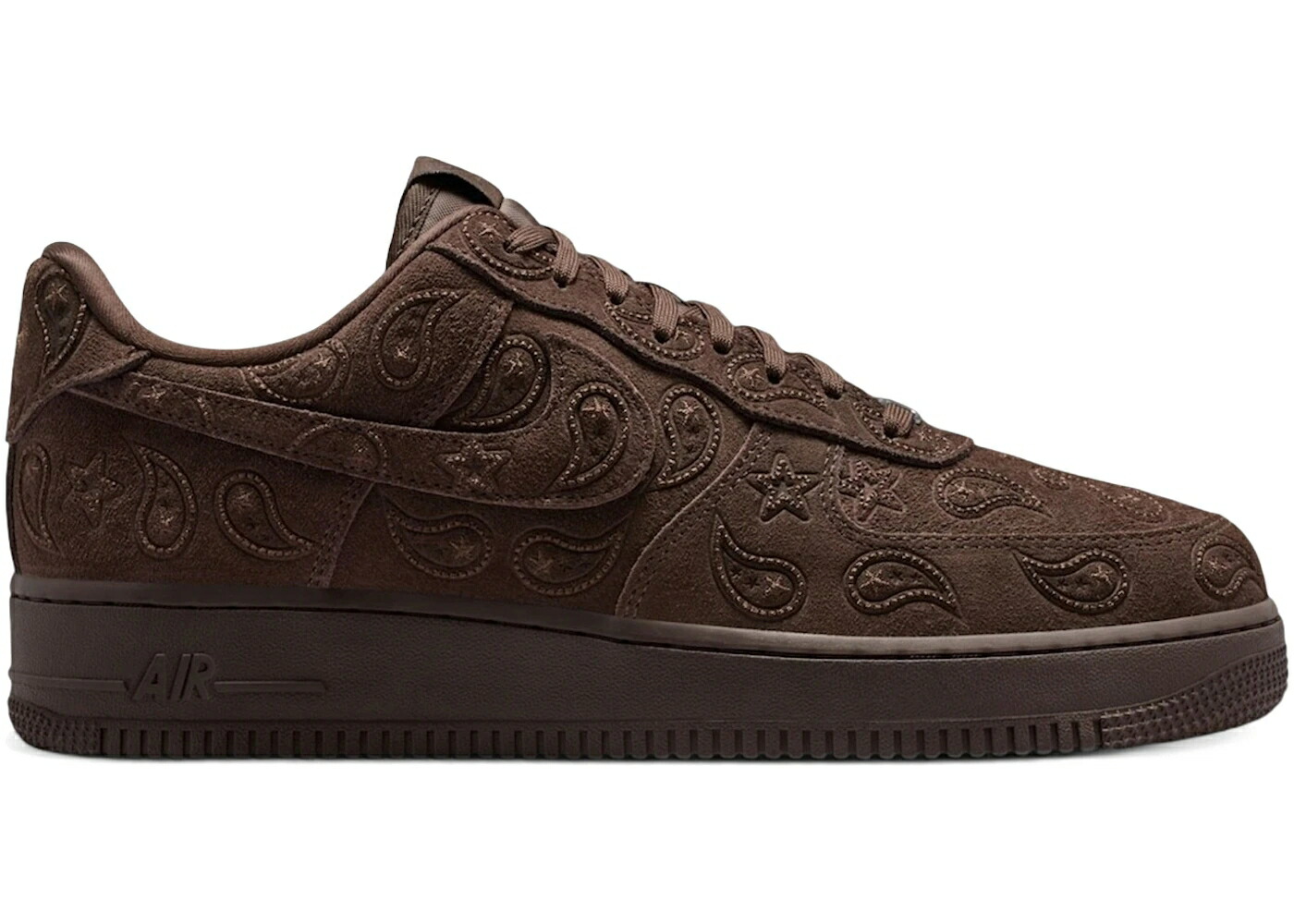 ナイキ 赤銅色 赤銅色 空軍 \u002707 スニーカー メンズ NIKE AIR FORCE 1 LOW LV8 ALL-OVER PAISLEY BAROQUE BROWN / BAROQUE BROWN BAROQUE BROWN