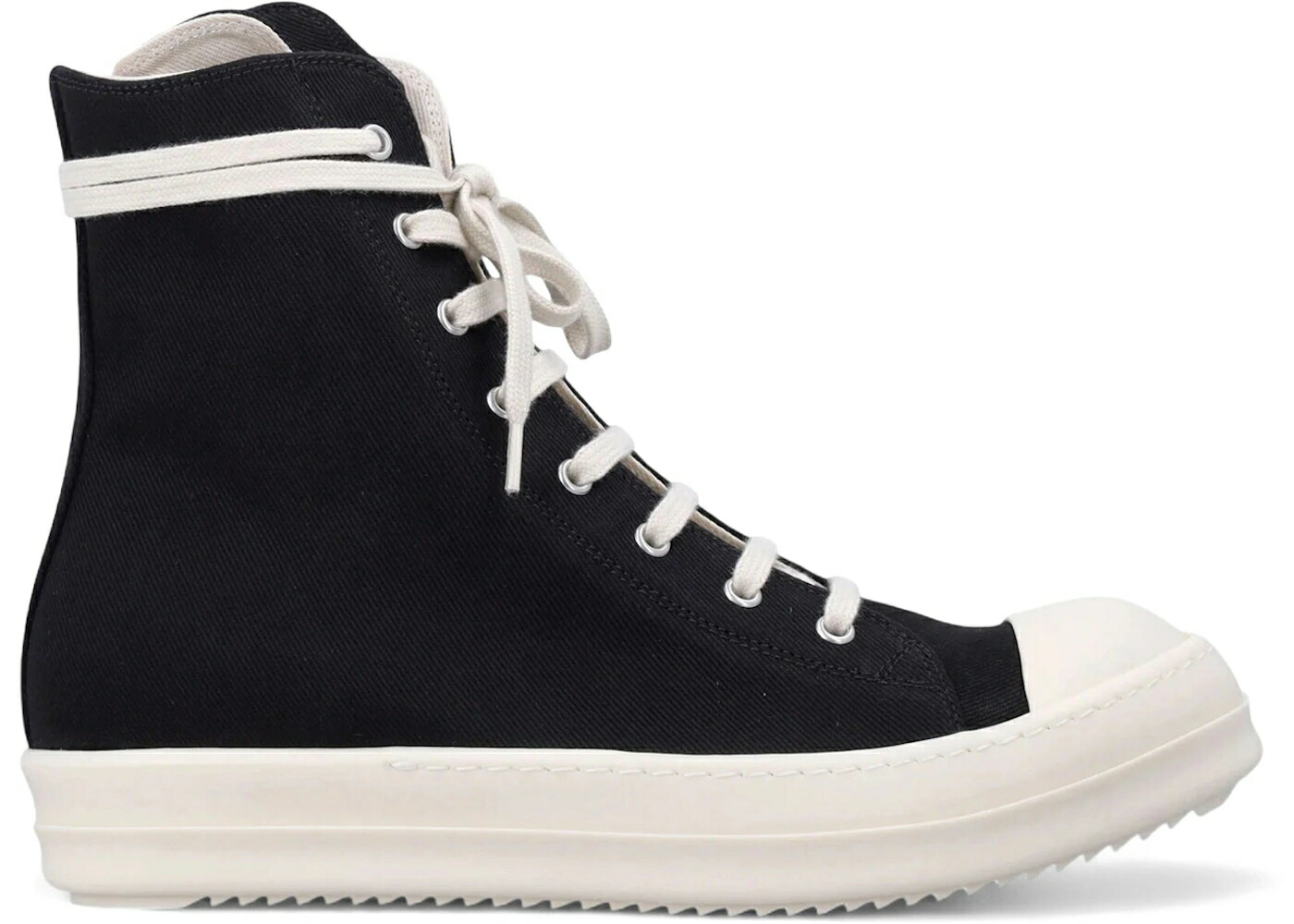 リックオウエンス ジーンズ 黒いこと 黒いこと スニーカー メンズ RICK OWENS RICK OWENS DRKSHDW SCARPE DENIM SNEAKS BLACK MILK / BLACK MILK MILK