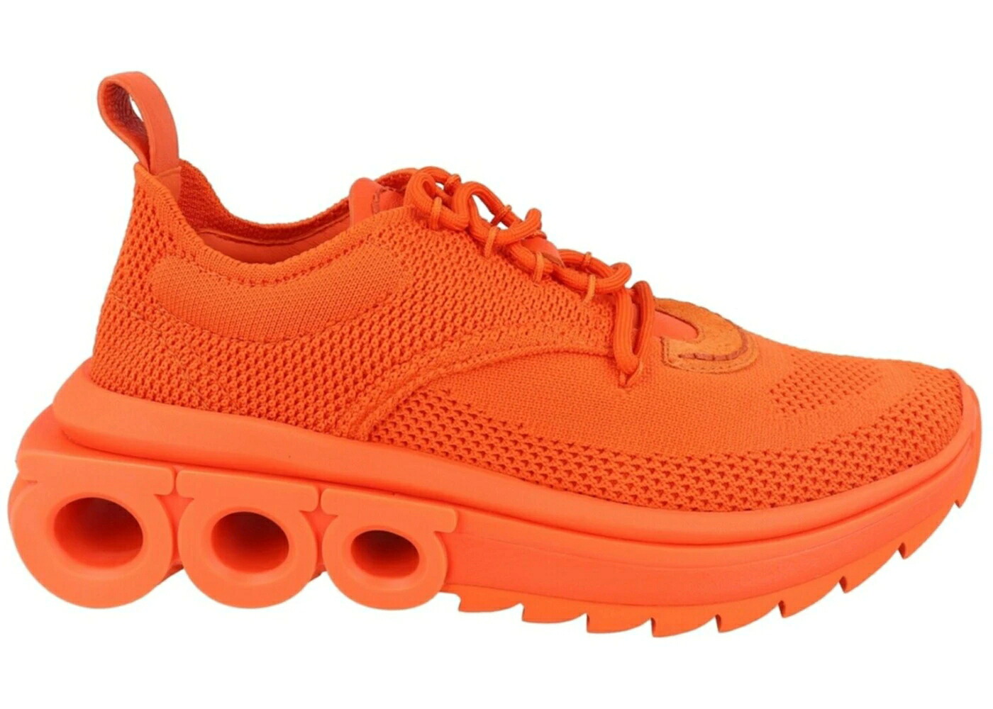編み物 橙 オレンジ色 WOMEN\u0027S スニーカー レディース FERRAGAMO NIMA KNIT LOW-TOP SNEAKERS ORANGE (WOMEN\u0027S) /