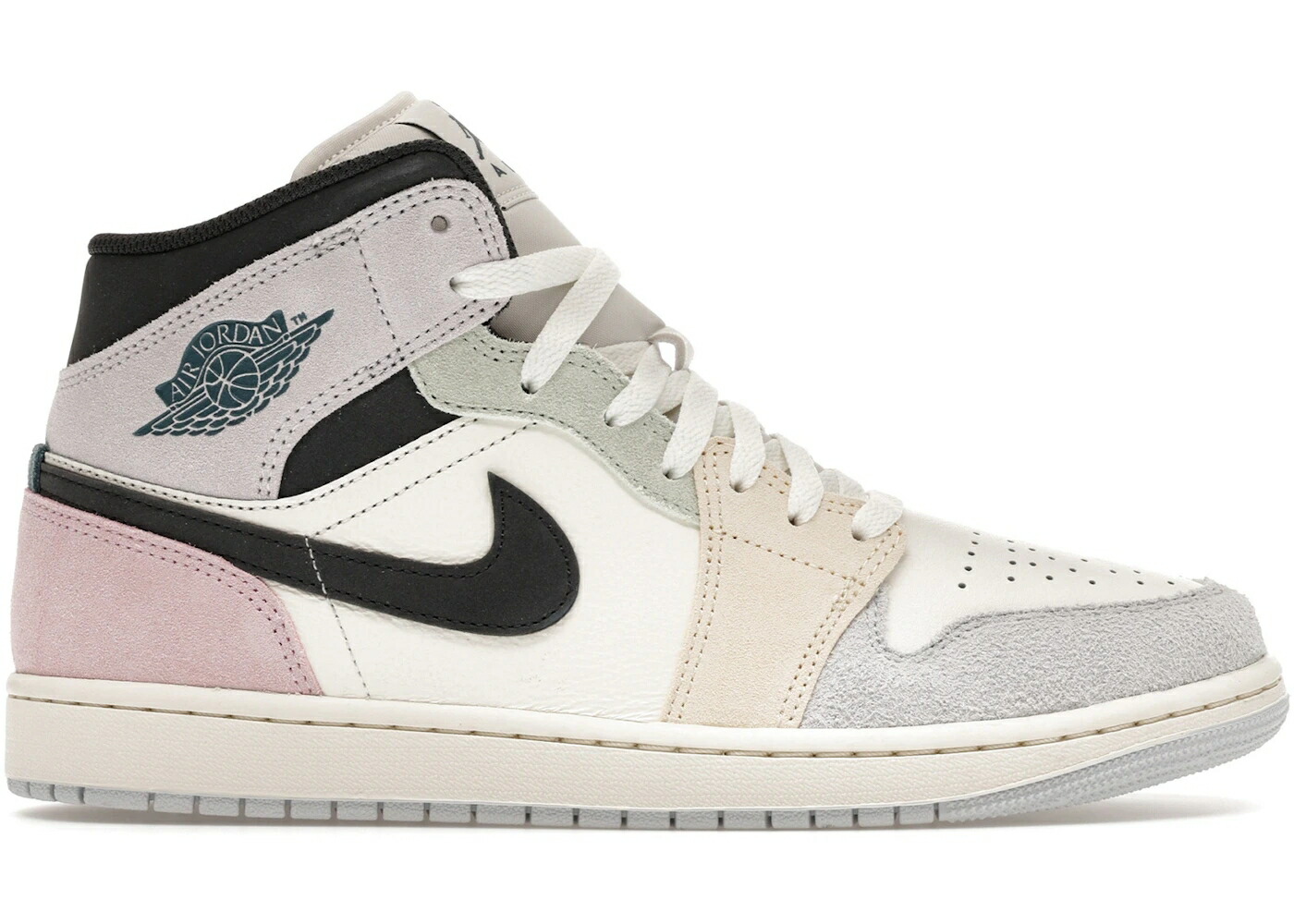 ナイキ ジョーダン ミッド 翡翆 ジェード スニーカー メンズ JORDAN 1 MID SE SAIL PASTELS / SAIL ICED JADE ANTHRACITE JADE