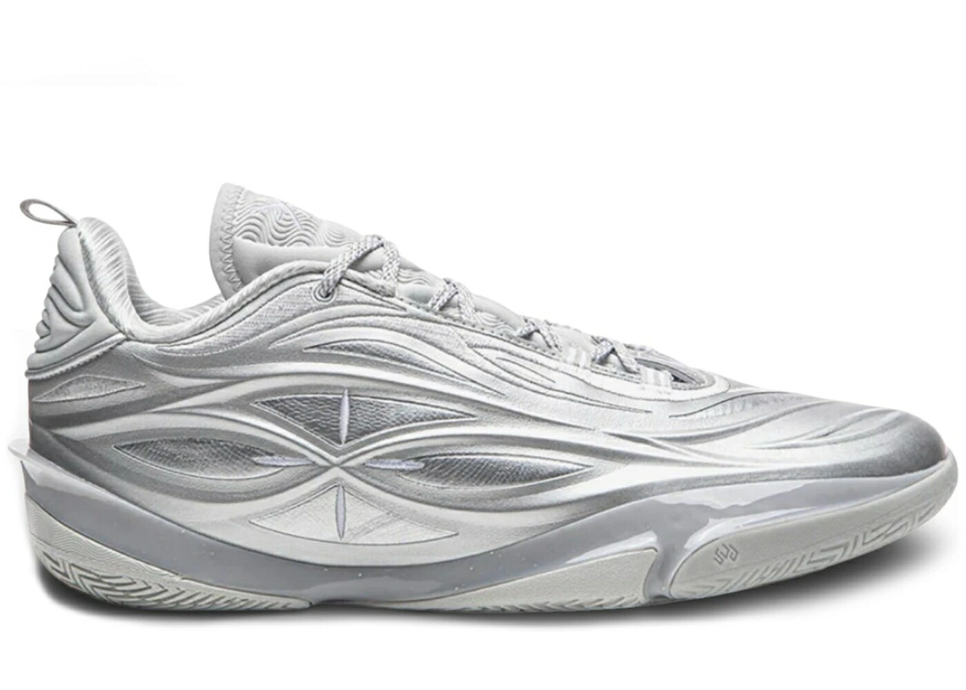 リーニン ウェイド ウルトラ しろがね色 しろがね色 薄墨色 薄墨色 スニーカー メンズ LI-NING WADE OF 808 5 ULTRA V2 SILVER / SILVER GREY