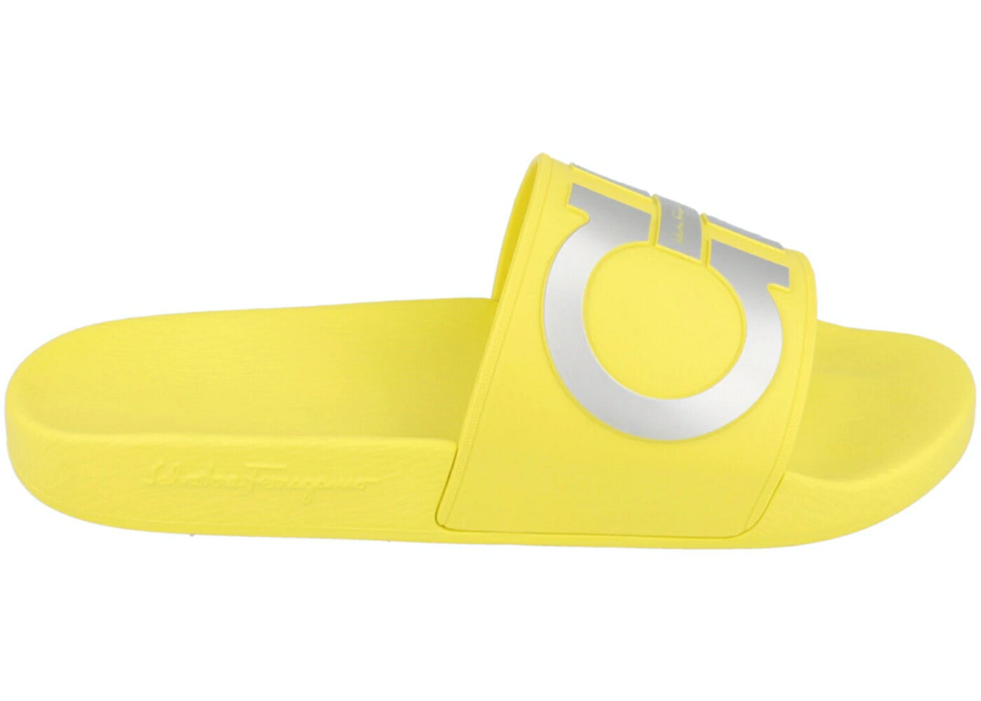 果たし合い 黄味がかった 黄色 スニーカー メンズ FERRAGAMO GROOVY DUAL GANCINI SLIDES YELLOW /