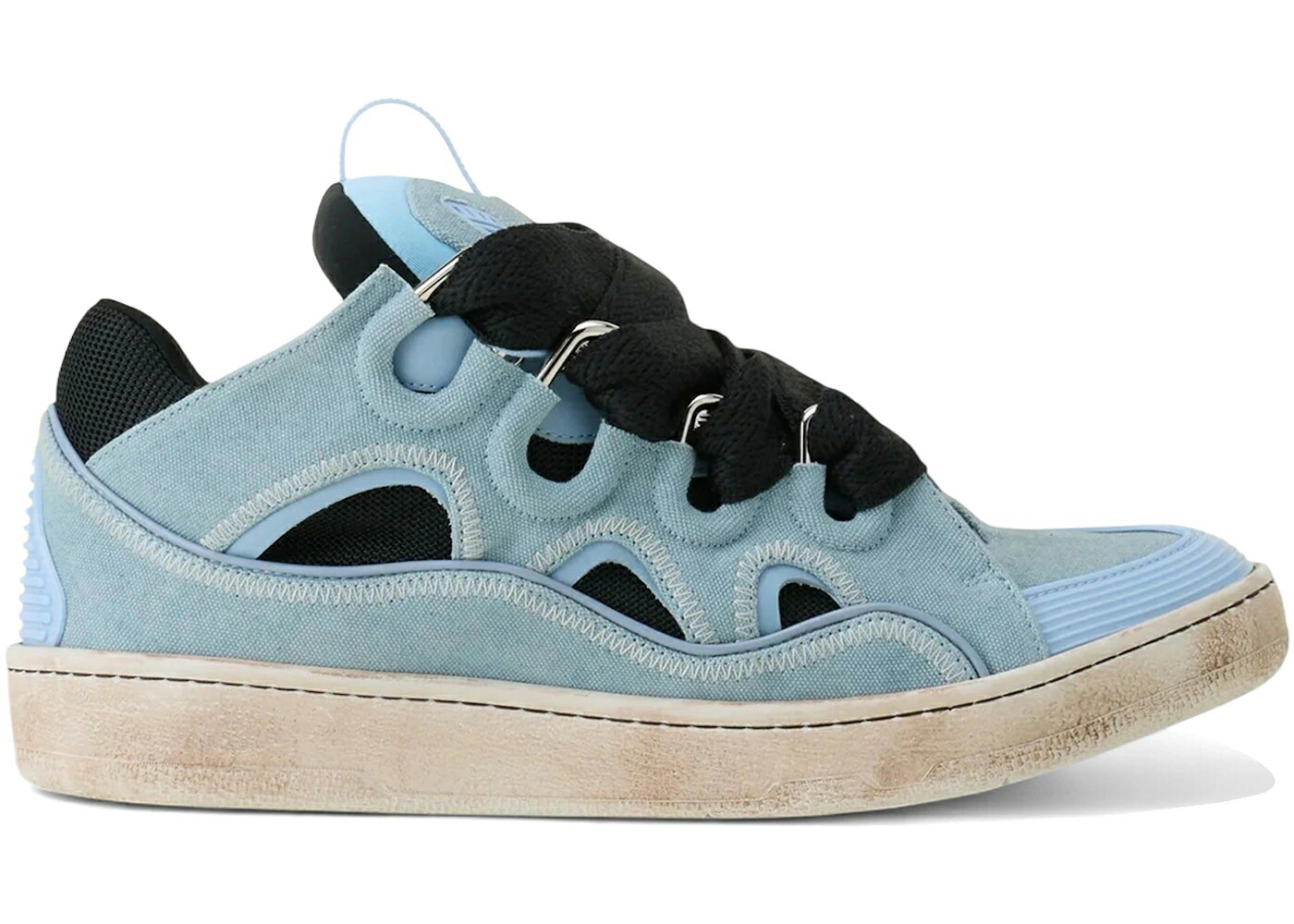ランバン なめし革 青碧 青碧 スニーカー メンズ LANVIN LEATHER CURB BLUE AMBER / BLUE AMBER