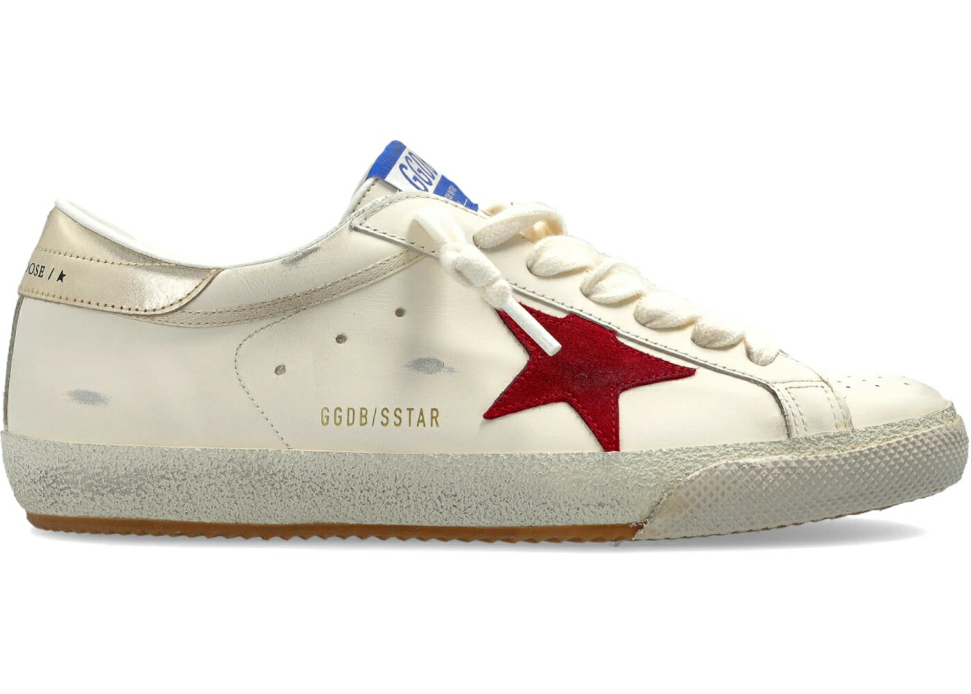 ゴールデングース 皮膚軟化剤 赤 赤いこと プラチナム スニーカー メンズ GOLDEN GOOSE GOLDEN GOOSE SUPER-STAR CREAM RED PLATINUM / CREAM RED PLATINUM