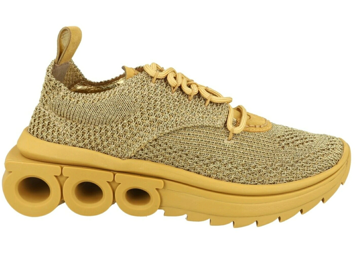 編み物 赤銅色 赤銅色 WOMEN\u0027S スニーカー レディース FERRAGAMO NIMA KNIT LOW-TOP SNEAKERS BROWN (WOMEN\u0027S) /