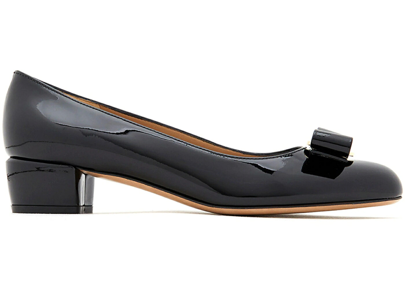 黒いこと 黒いこと 専売特許 なめし革 WOMEN\u0027S スニーカー レディース FERRAGAMO VARA BOW 30コマーシャル PUMPS BLACK PATENT LEATHER (WOMEN\u0027S) /