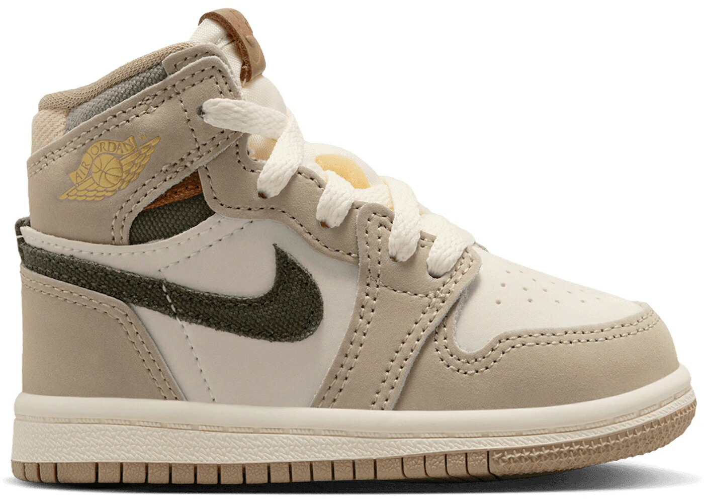 ナイキ ジョーダン ご機嫌 カーキ 積貨委託貨物 お坊っちゃん キッズ JORDAN 1 RETRO HIGH OG KHAKI (TD) / KHAKI MULTI COLOR SAIL CARGO