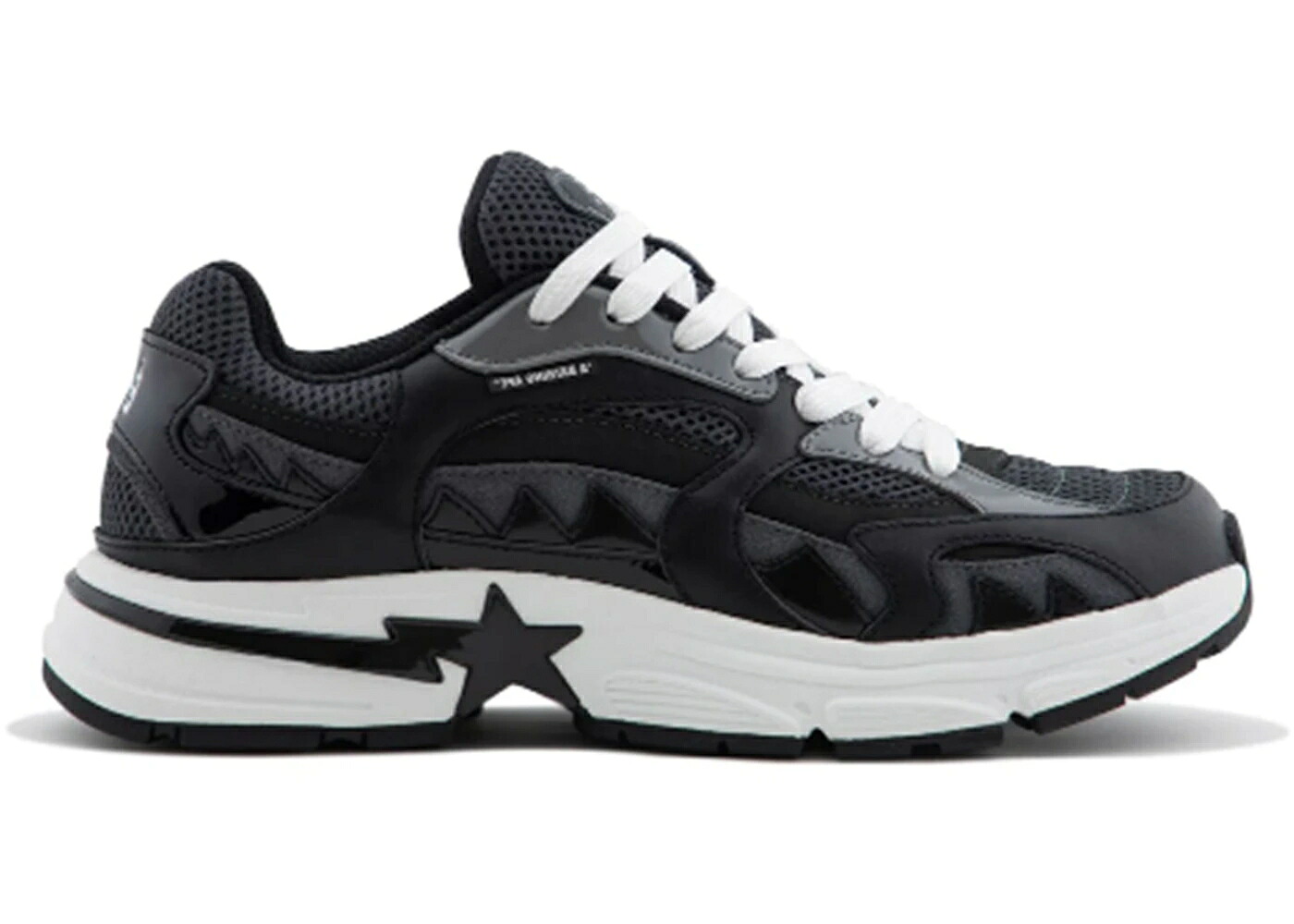 ベイプ シャーク 黒いこと 黒いこと 薄墨色 薄墨色 薄墨色 #3 スニーカー メンズ BAPE A BATHING APE SHARK STA BLACK GRAY / BLACK GRAY